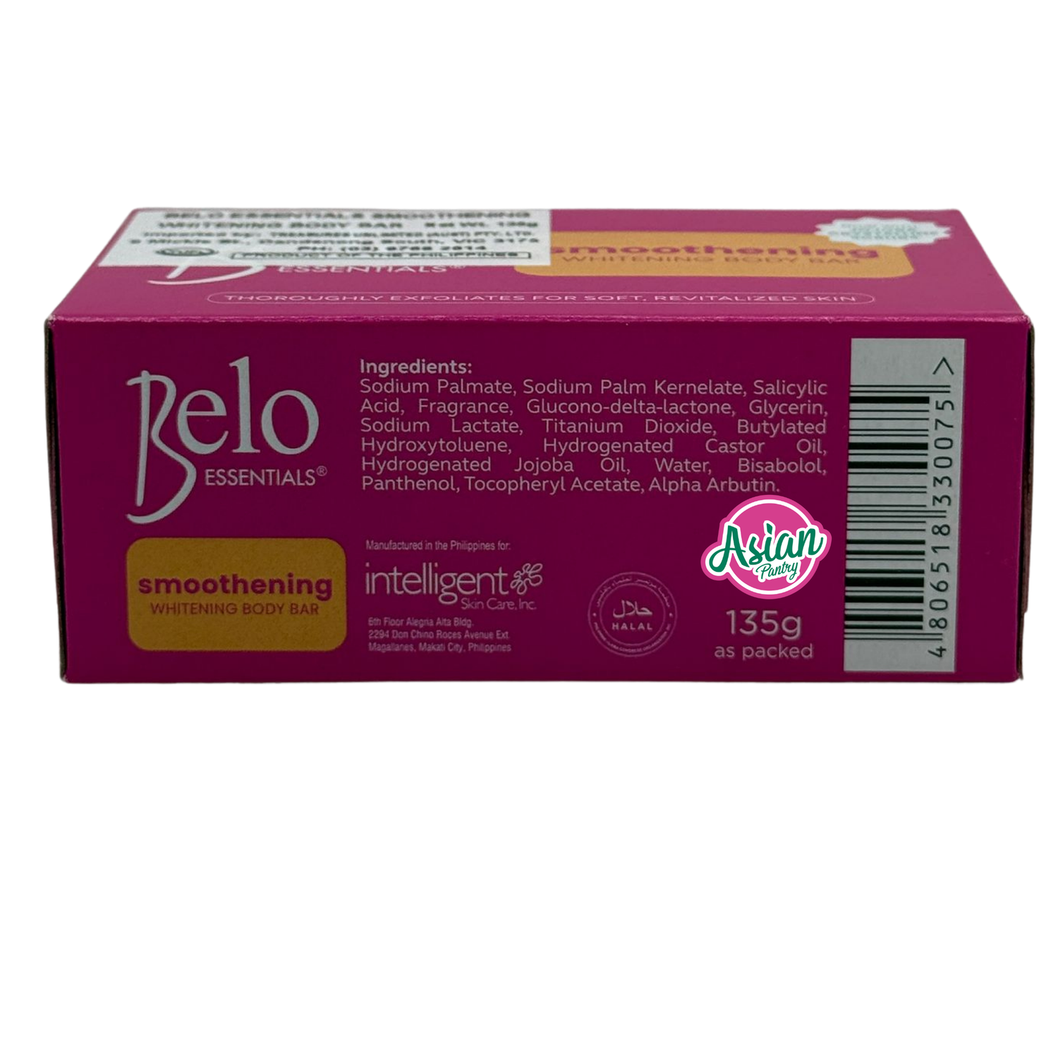 Belo Essentials Smoothening Whitening Body Bar (Pink) 135g