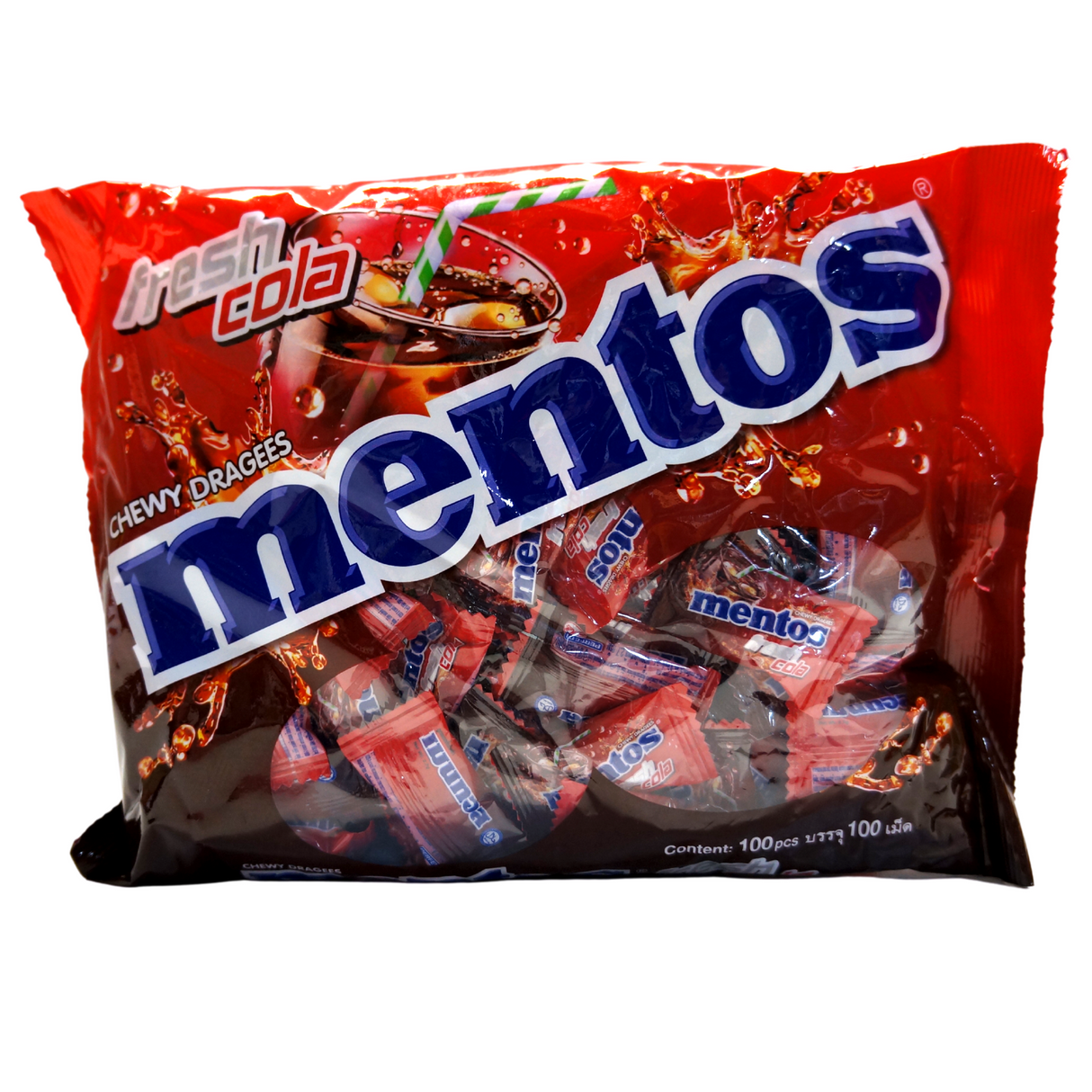 Mentos Cola Flavoured Chewy Candy 100pcs
