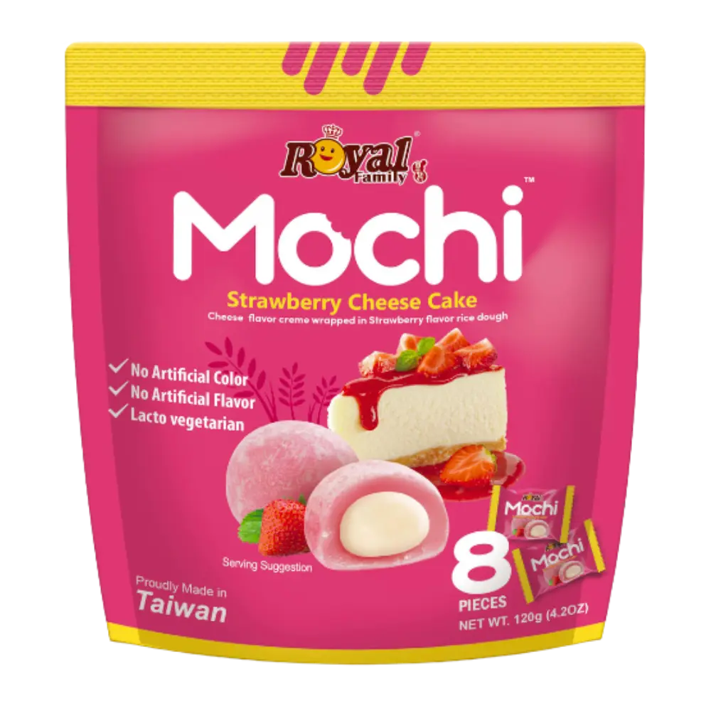 Royal Family Gluten Free Mochi Strawberry Cheese Cake 120g