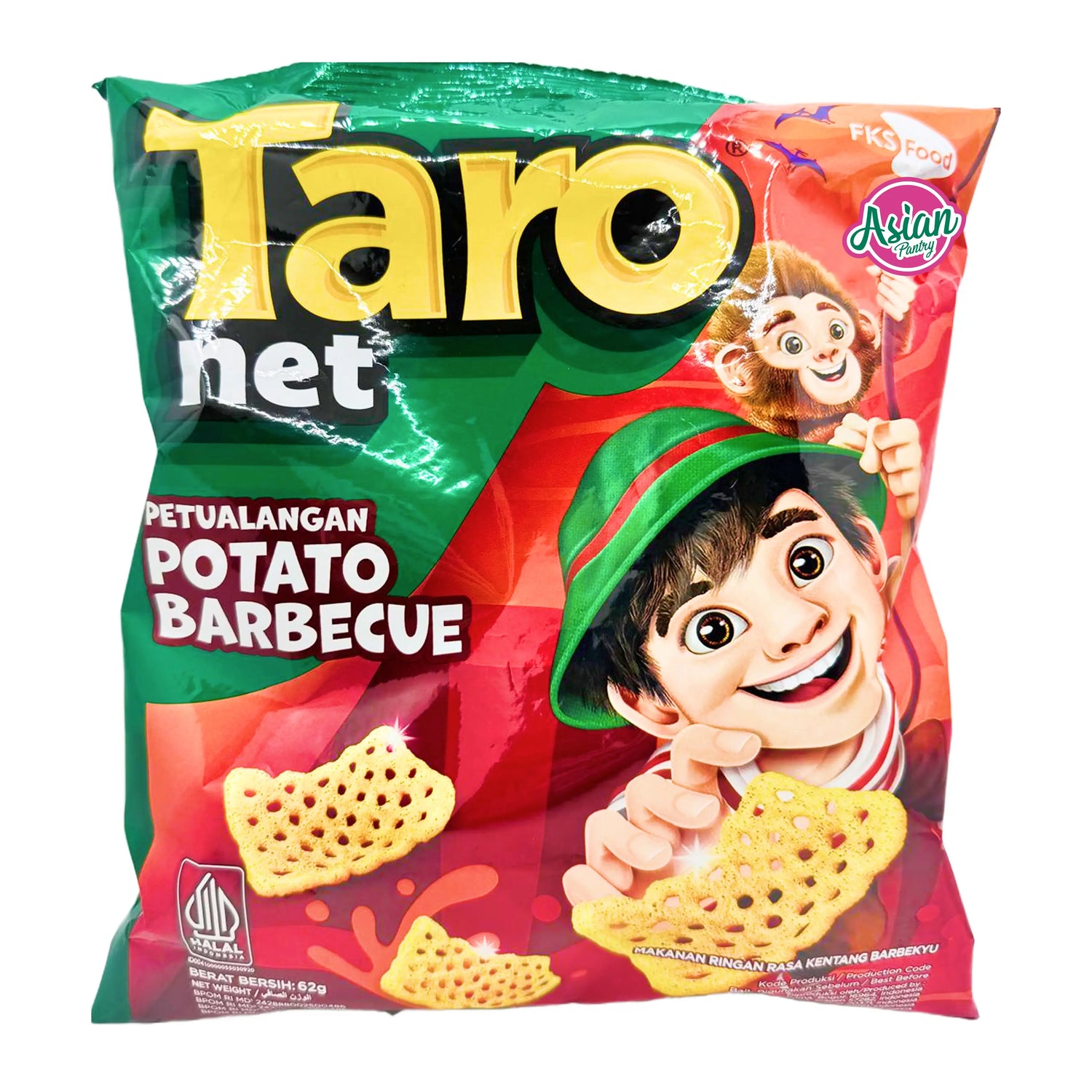 FKS Food Taro Net Potato Barbecue Snack 65g