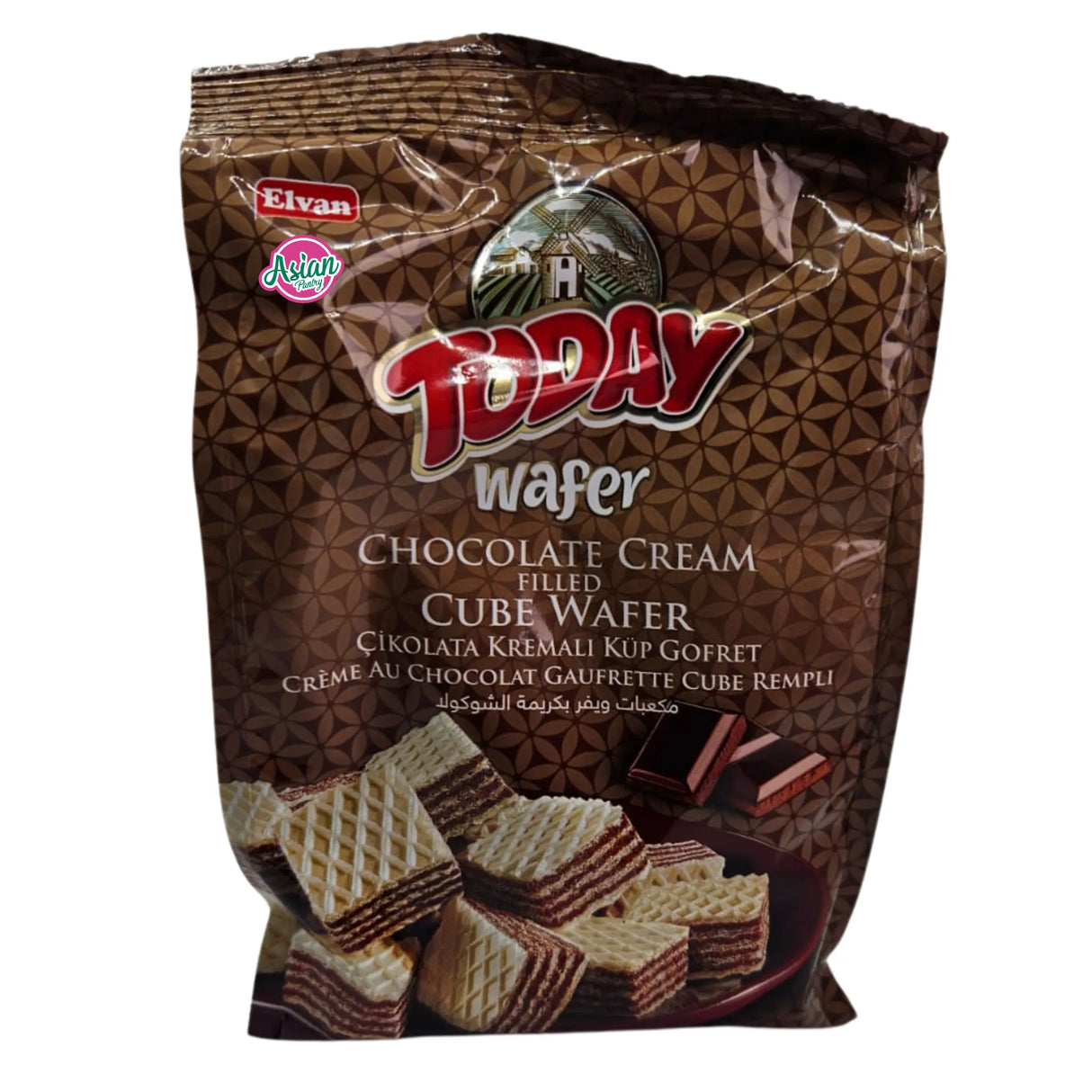 Elvan Today Chocolate Cream Filled Cube Wafer 200g