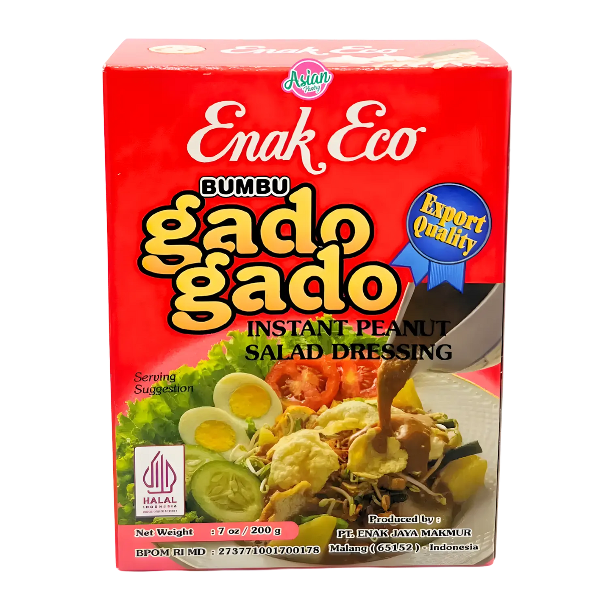 Enak Eco Instant Peanut Salad Dressing Gado Gado 200g