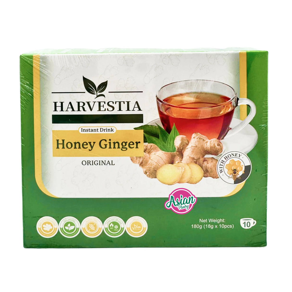 Harvestia Instant Honey Ginger Drink 180g