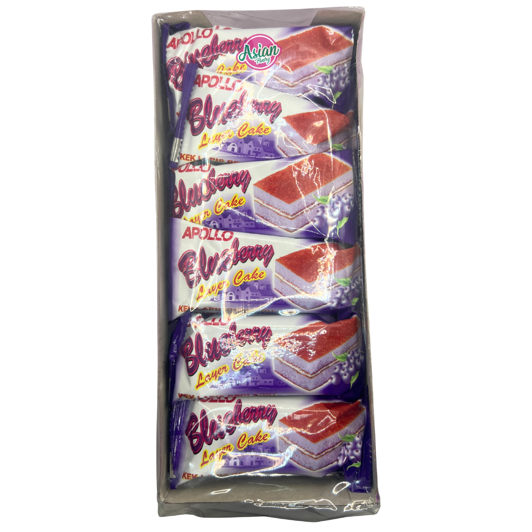 Apollo Blueberry Layer Cake 24pk 432g - Back