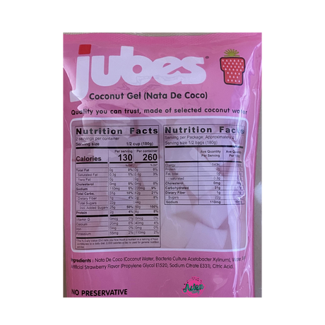 Wong Coco Jubes Strawberry 360g