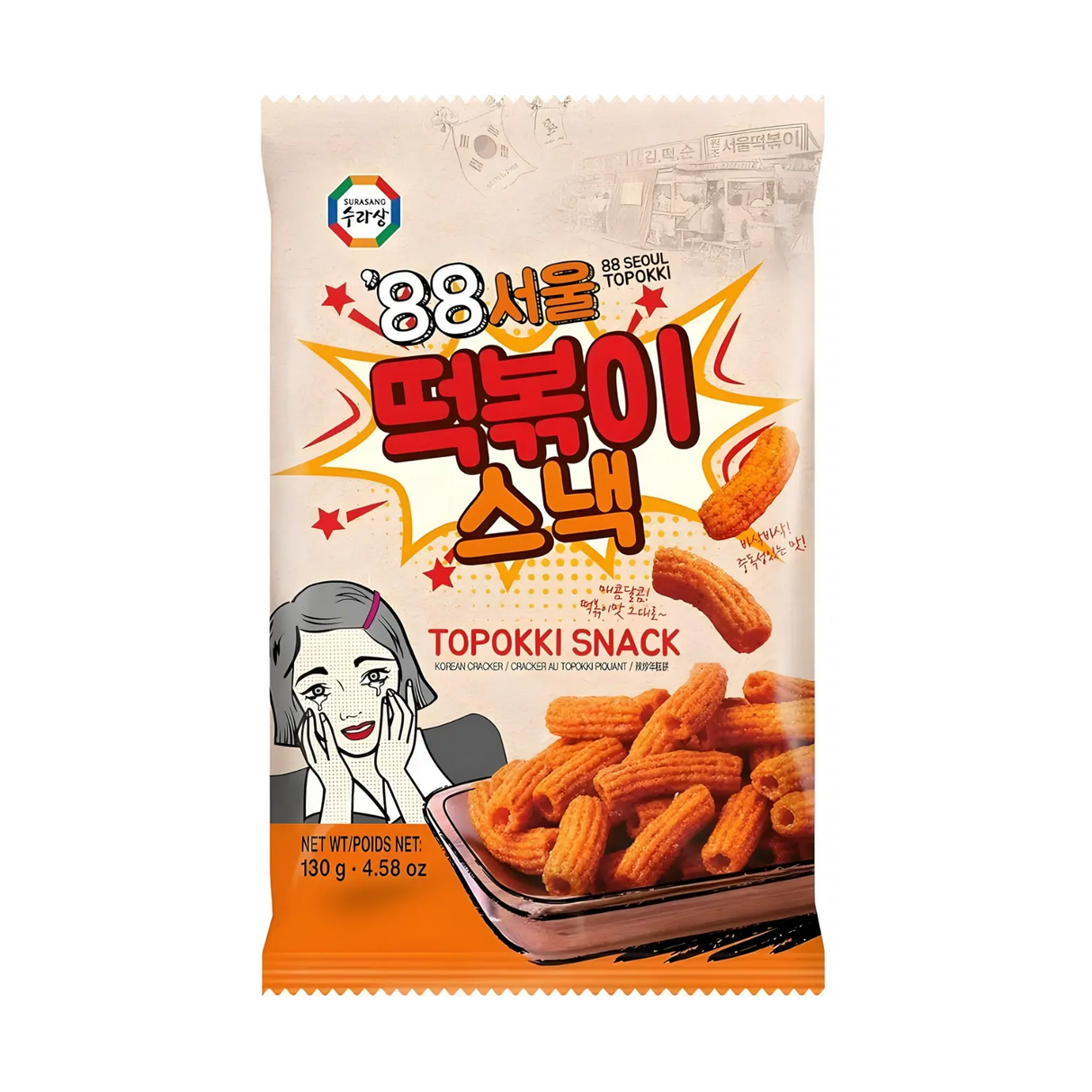 Surasang 88 Seoul Tteokbokki Snack Original 130g