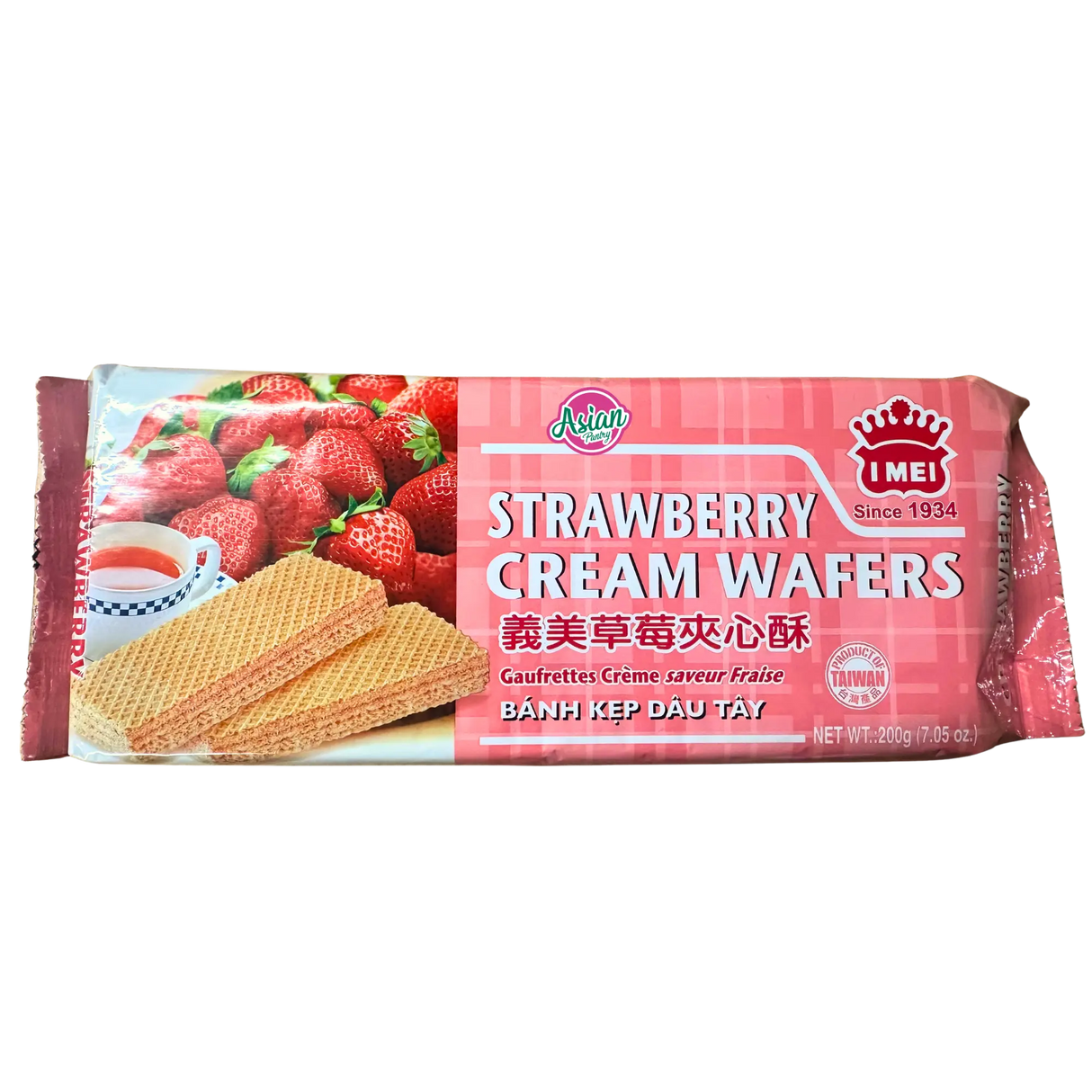 I Mei Strawberry Cream Wafers 200g