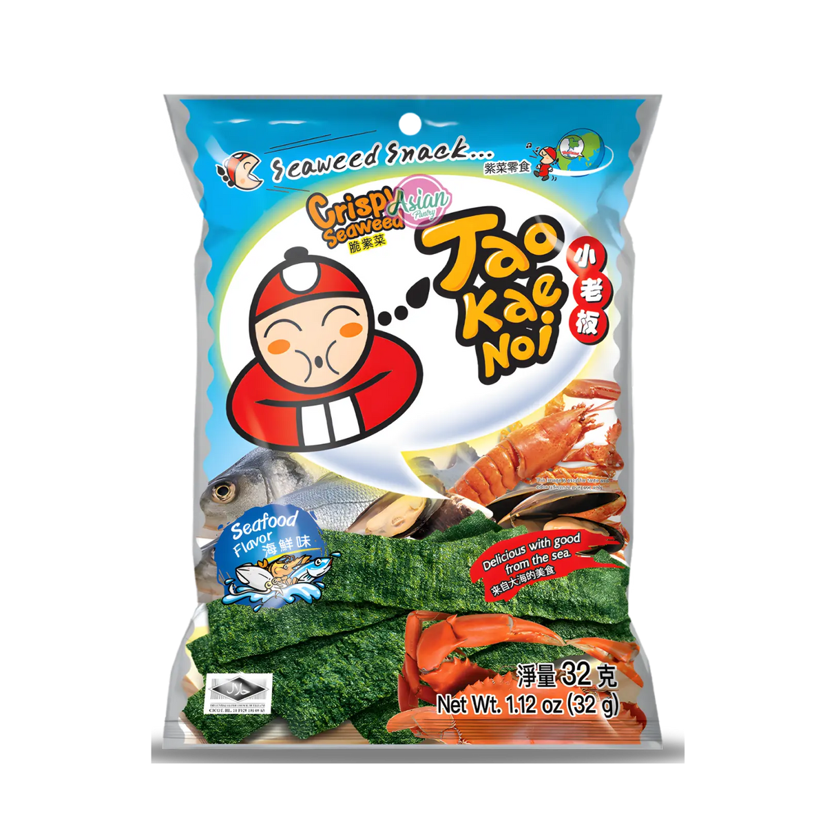 Tao Kae Noi Crispy Seaweed Seafood Flavour 32g