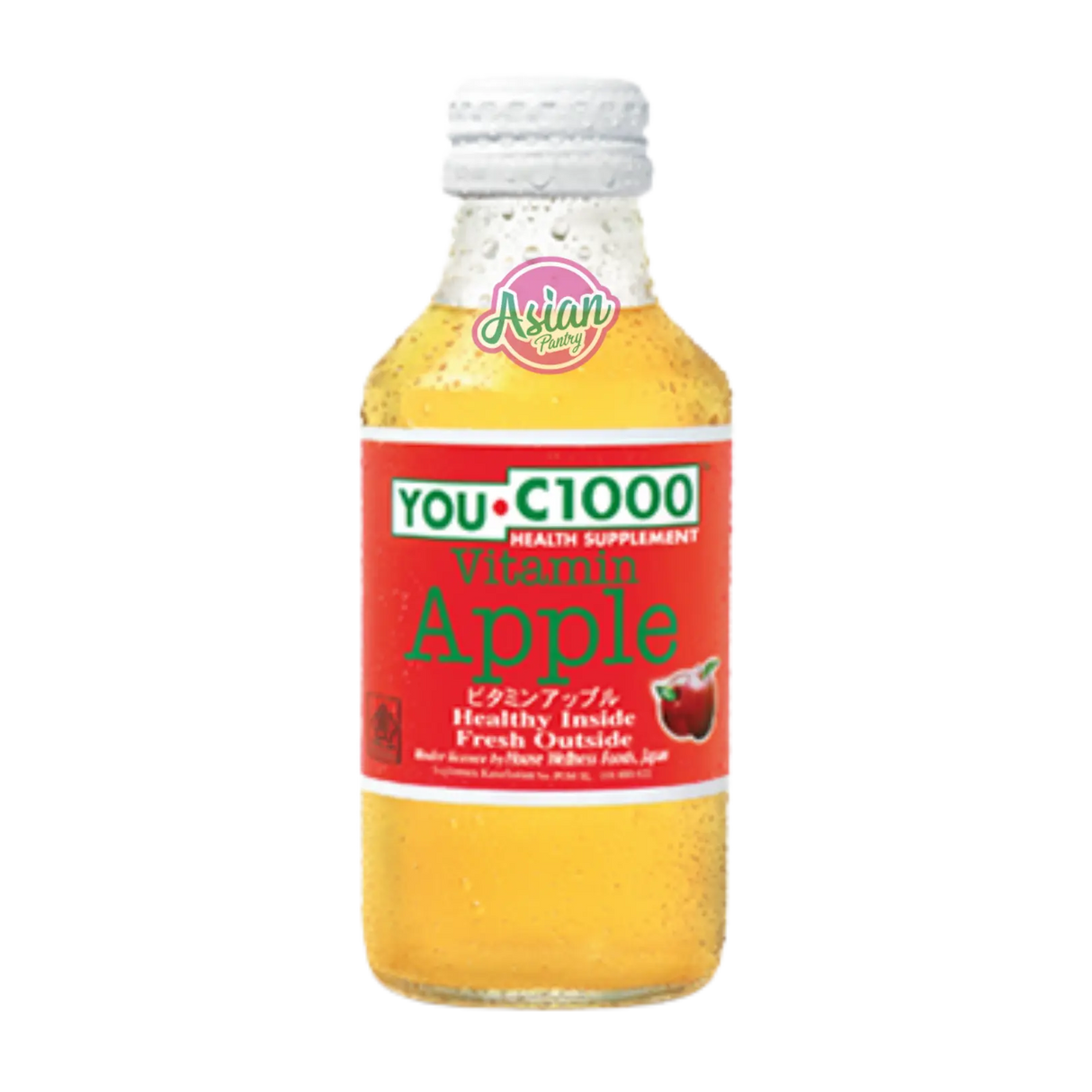 YOUC1000 Glass Bottle - Vitamin Apple Flavour 140ml