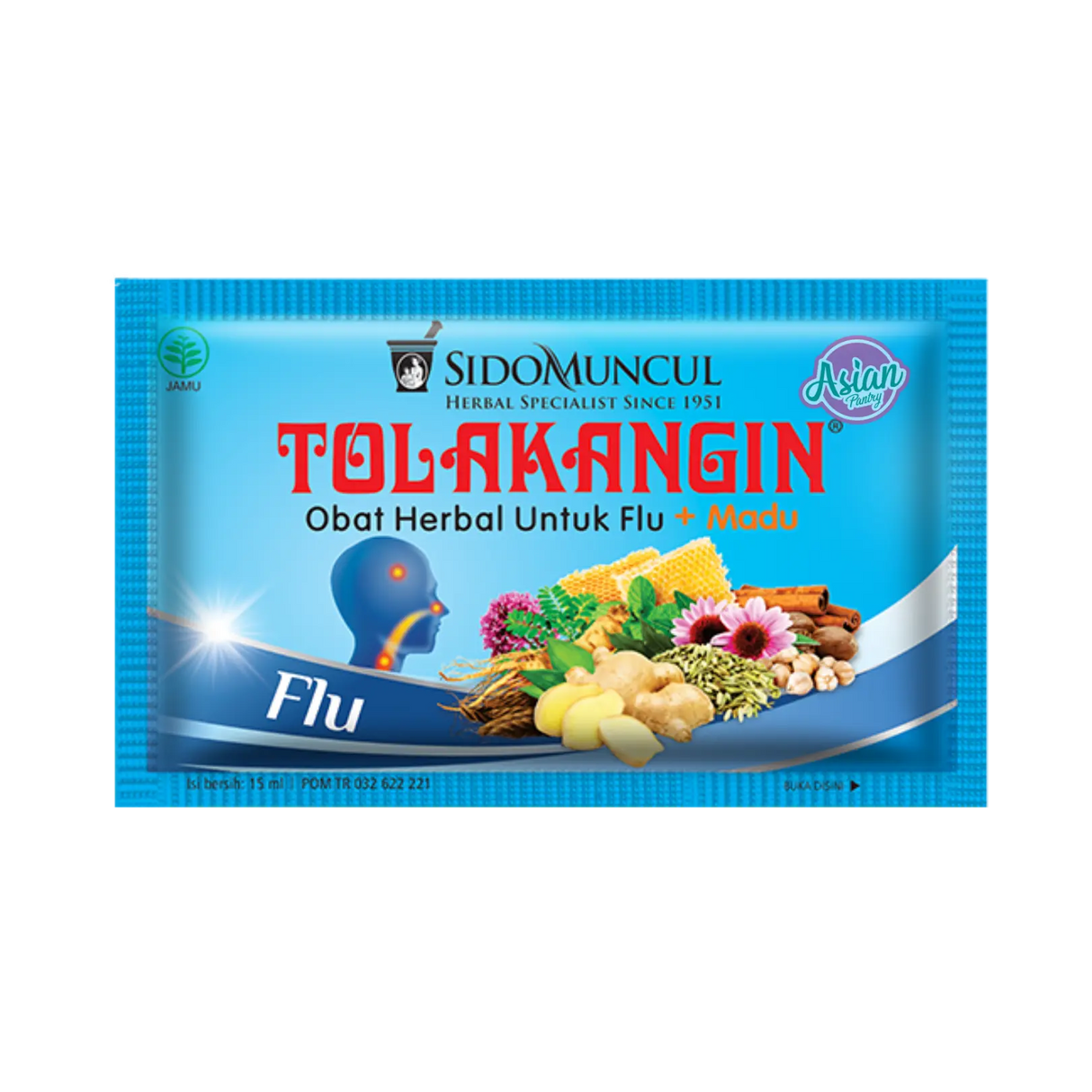 Sido Muncul Tolak Angin Herbal Drink Flu/Blue 180ml