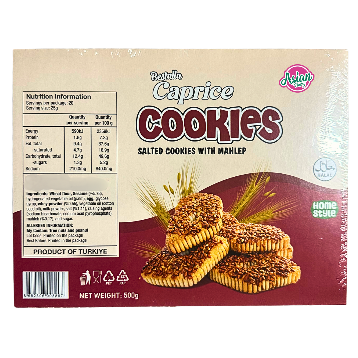 Bestalla Salted Cookies with Mahlap 500g