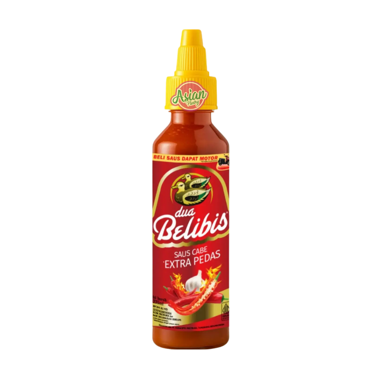 Dua Belibis Extra Hot Chilli Sauce 235ml