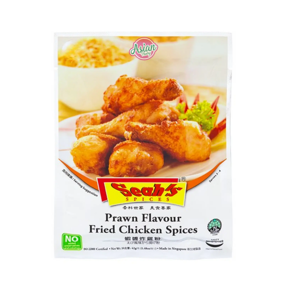 Seah's Spices Prawn Flavour Fried Chicken Spices 42g