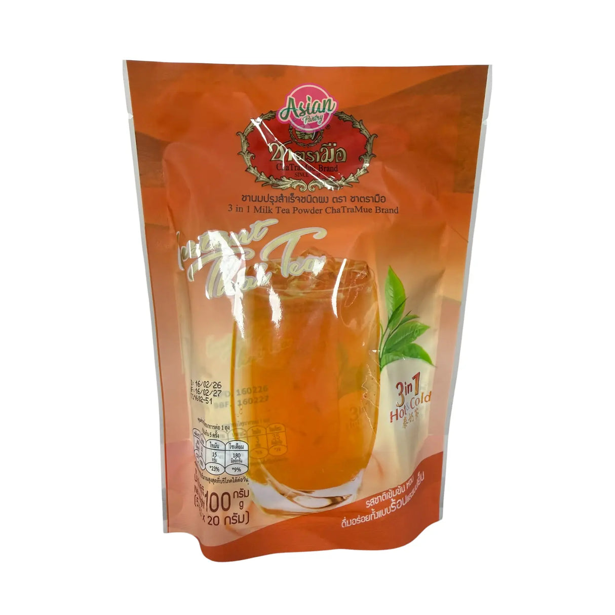 ChaTraMue 3 in 1 Hot & Cold Milk Tea Powder (5 sachet) 100g