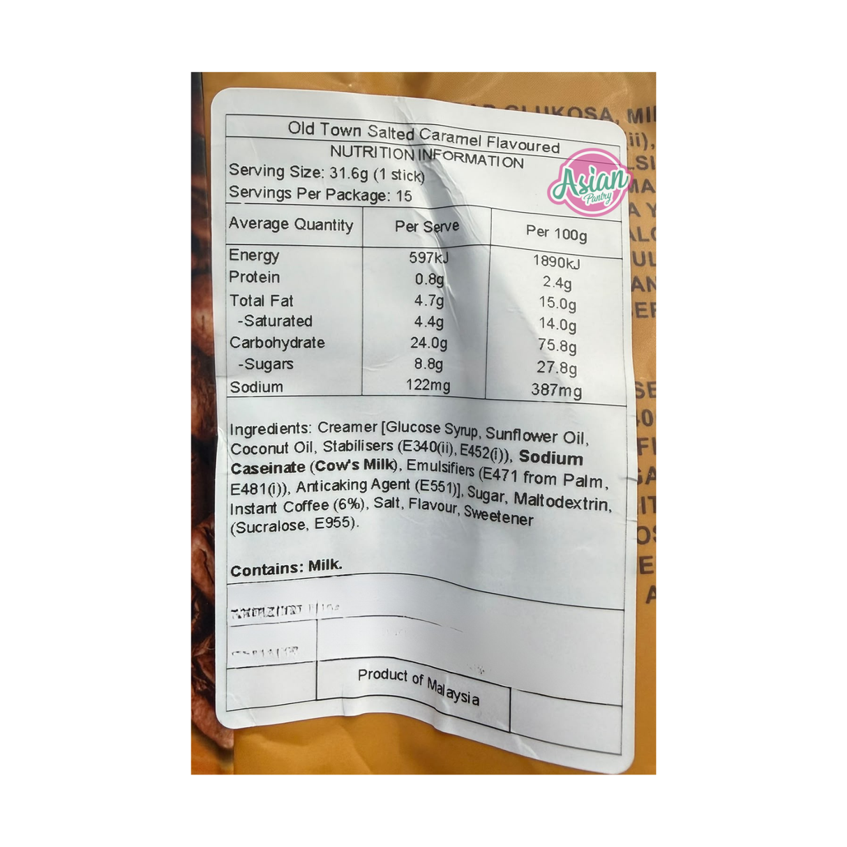 Old Town White Coffee (Salted Caramel Flavour) 474g
