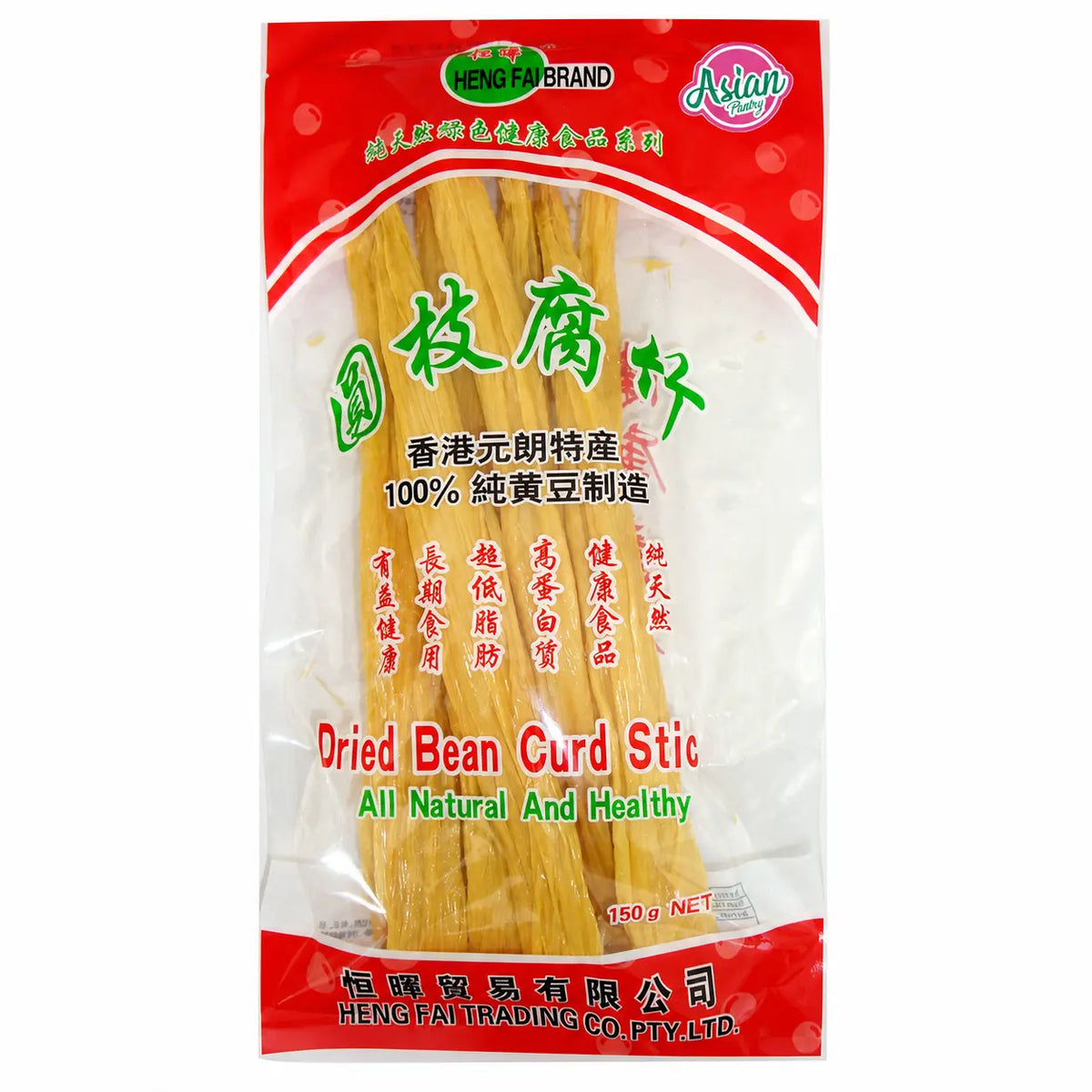 Heng Fai Dried Beancurd Stick 150g