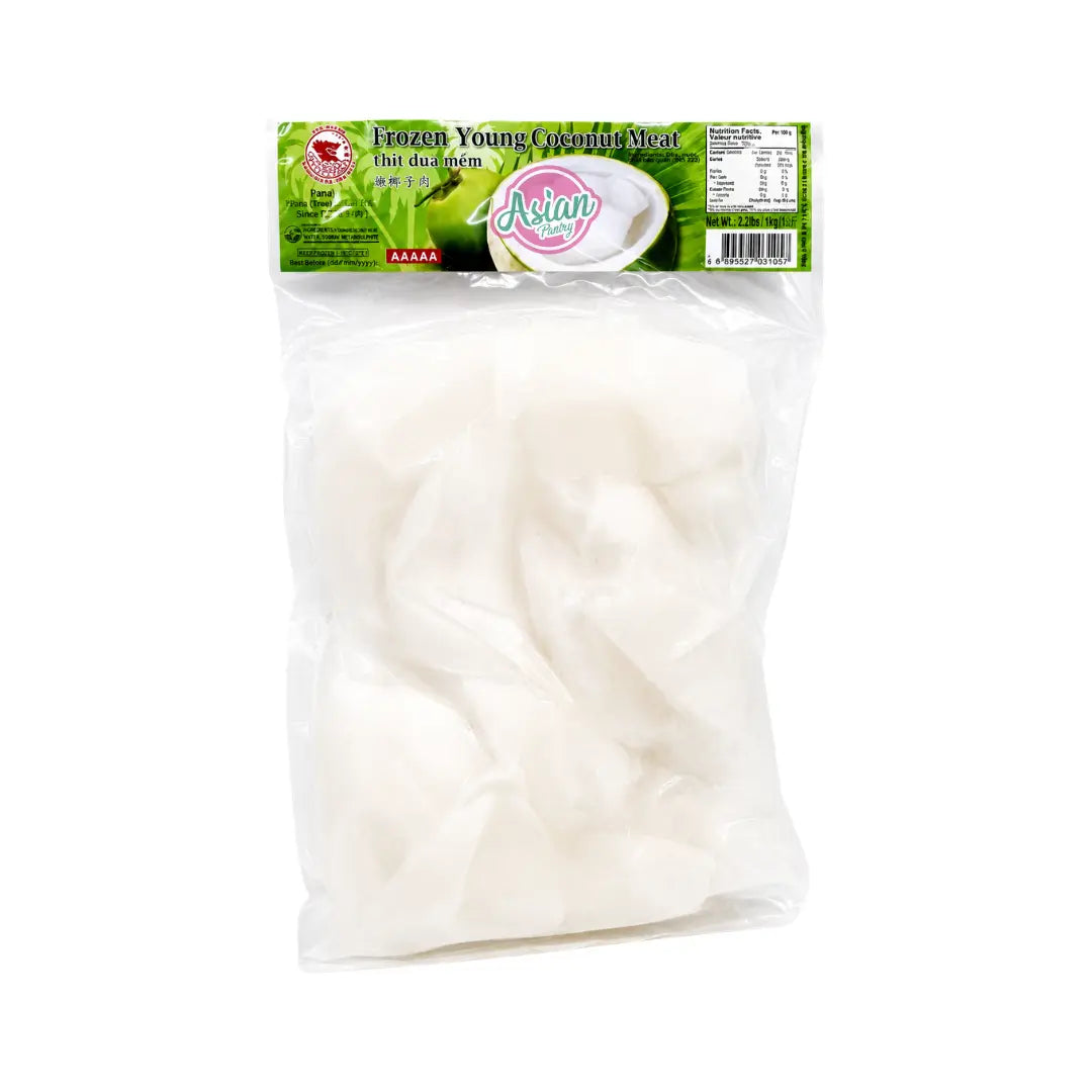 Red Drago Frozen Young Coconut Meat Chunks 1kg