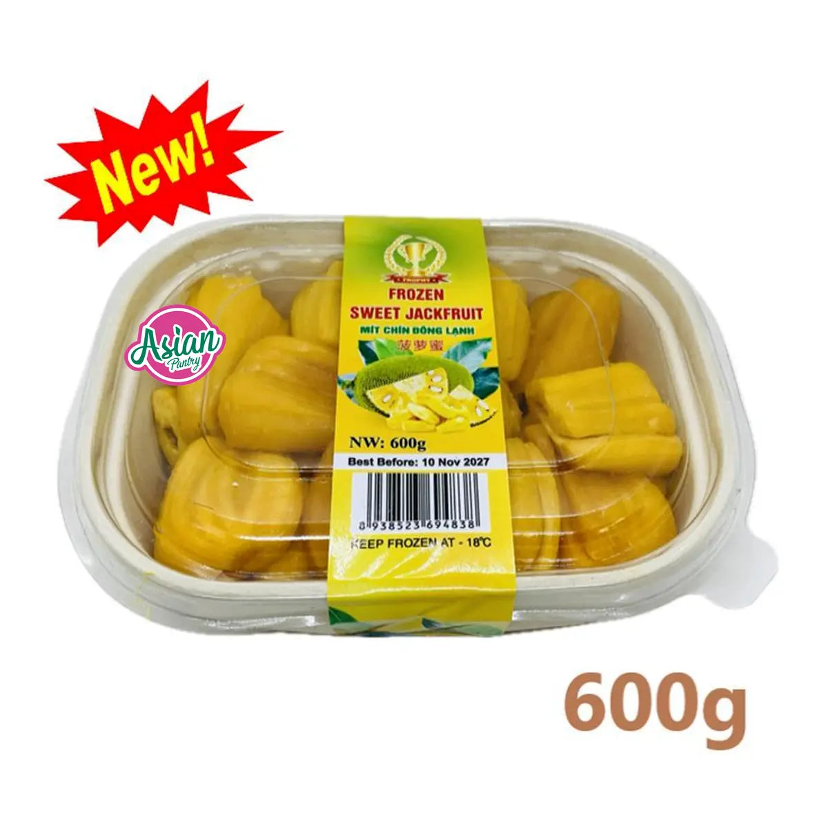 Trophy Brand Frozen Sweet Jackfruit Box 600g