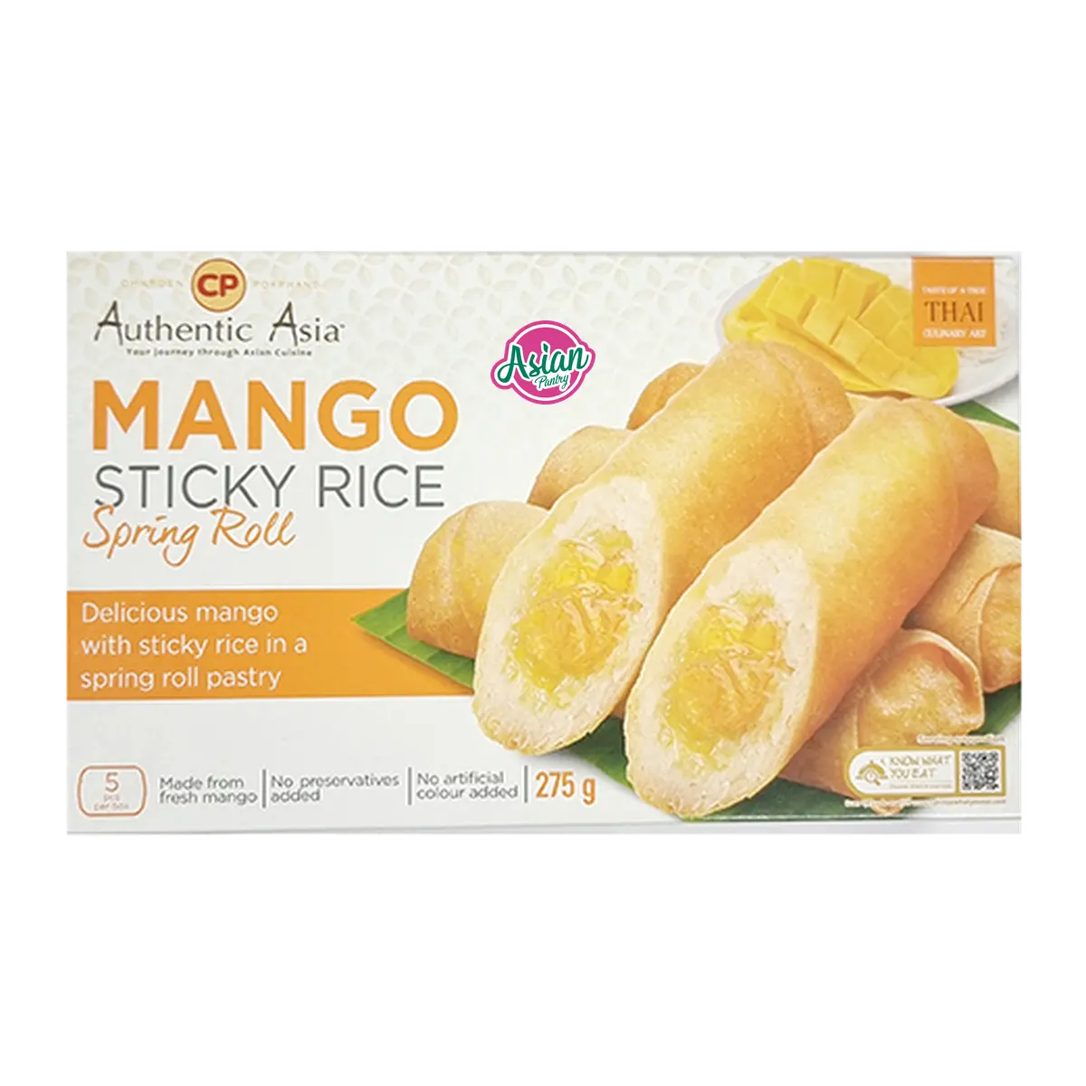 CP Frozen Mango Sticky Rice 5pce Spring Rolls 275g