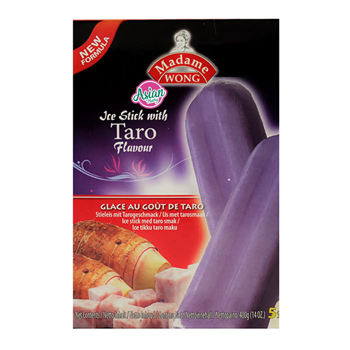 Madame Wong Frozen Taro Ice Bars 5 Pieces