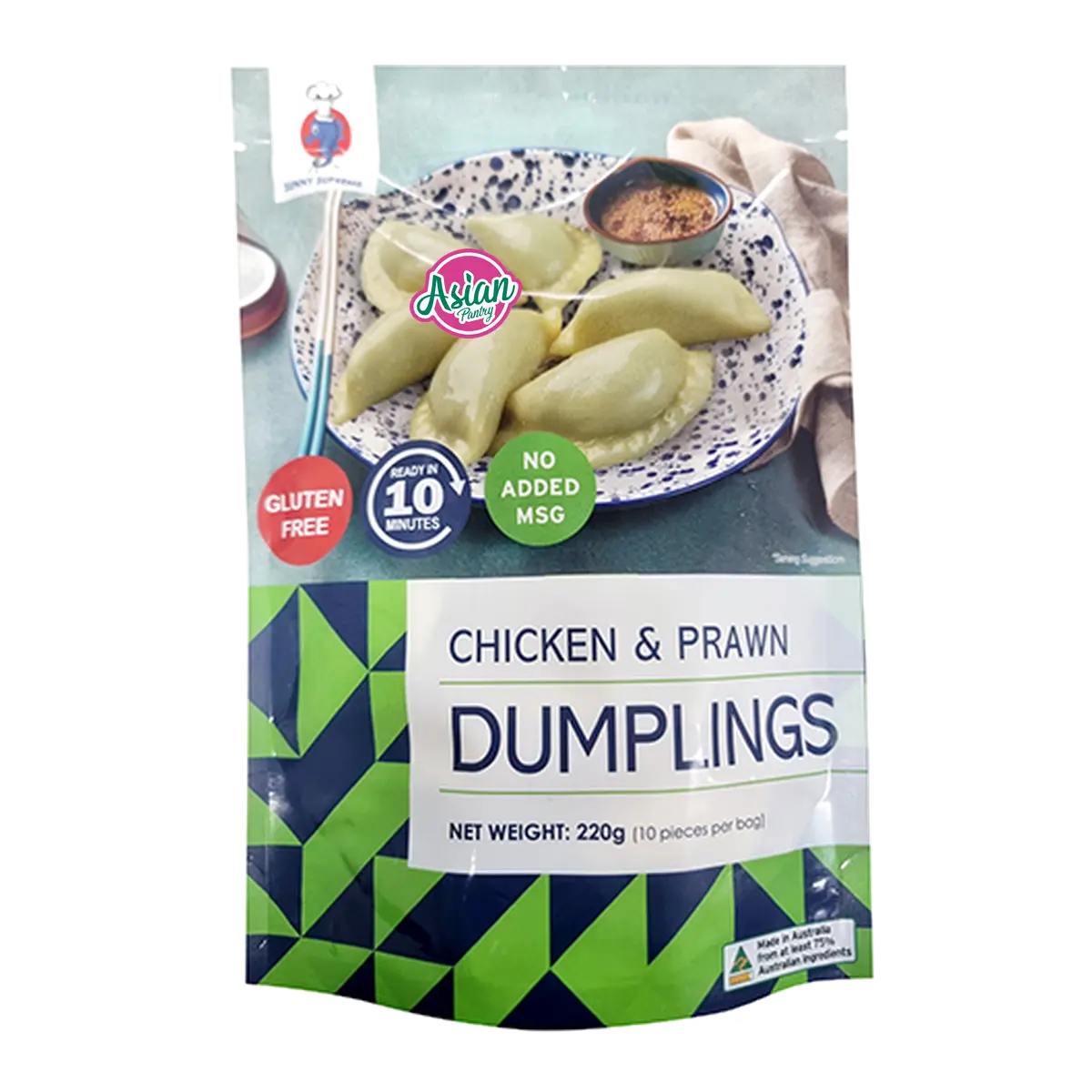 Sunny Seafood Gluten-Free Chicken and Prawn Dumplings 220g