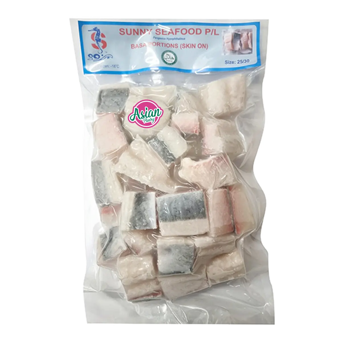 Sunny Seafood Frozen Basa Portions (Skin On) 800g