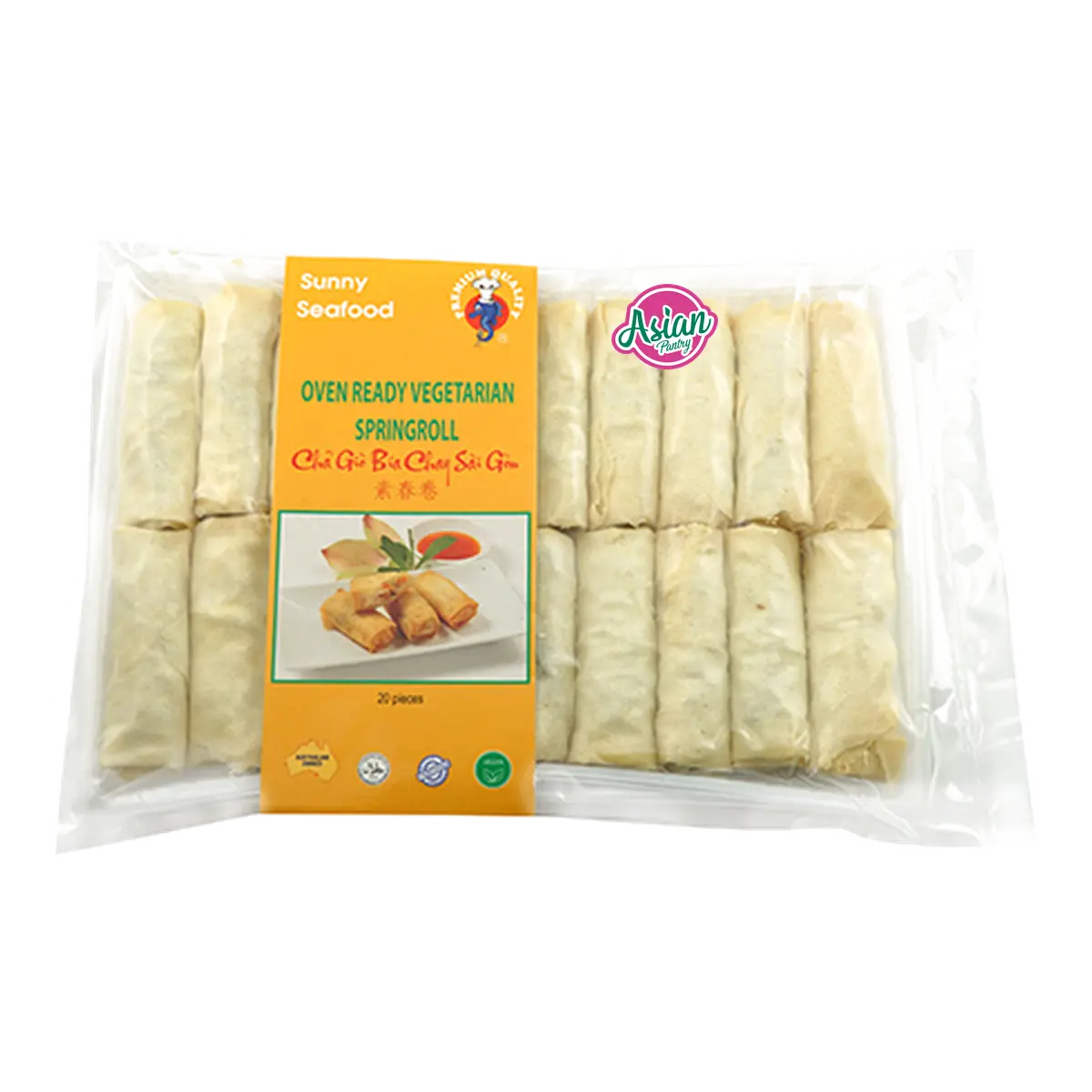 Sunny Seafood Frozen Oven Vegetarian Spring Rolls 500g