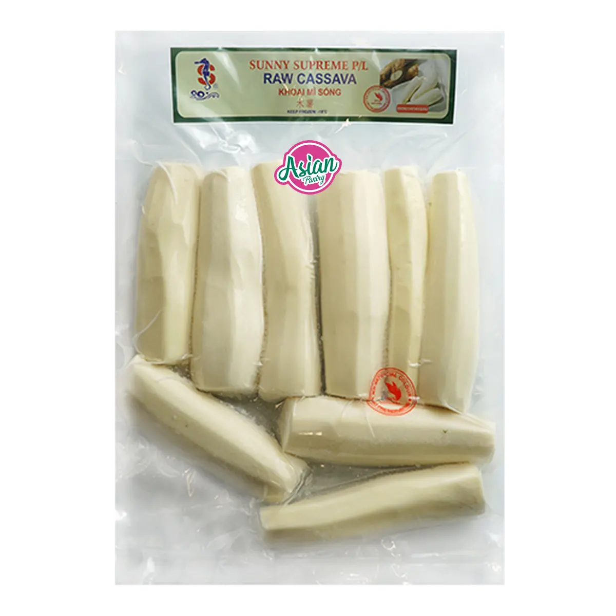 Sunny Seafood Frozen Cassava Whole 1kg