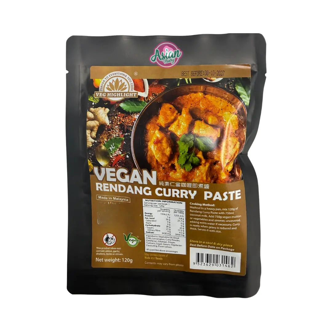 Veg Highlight Vegan Rendang Curry Paste 120g