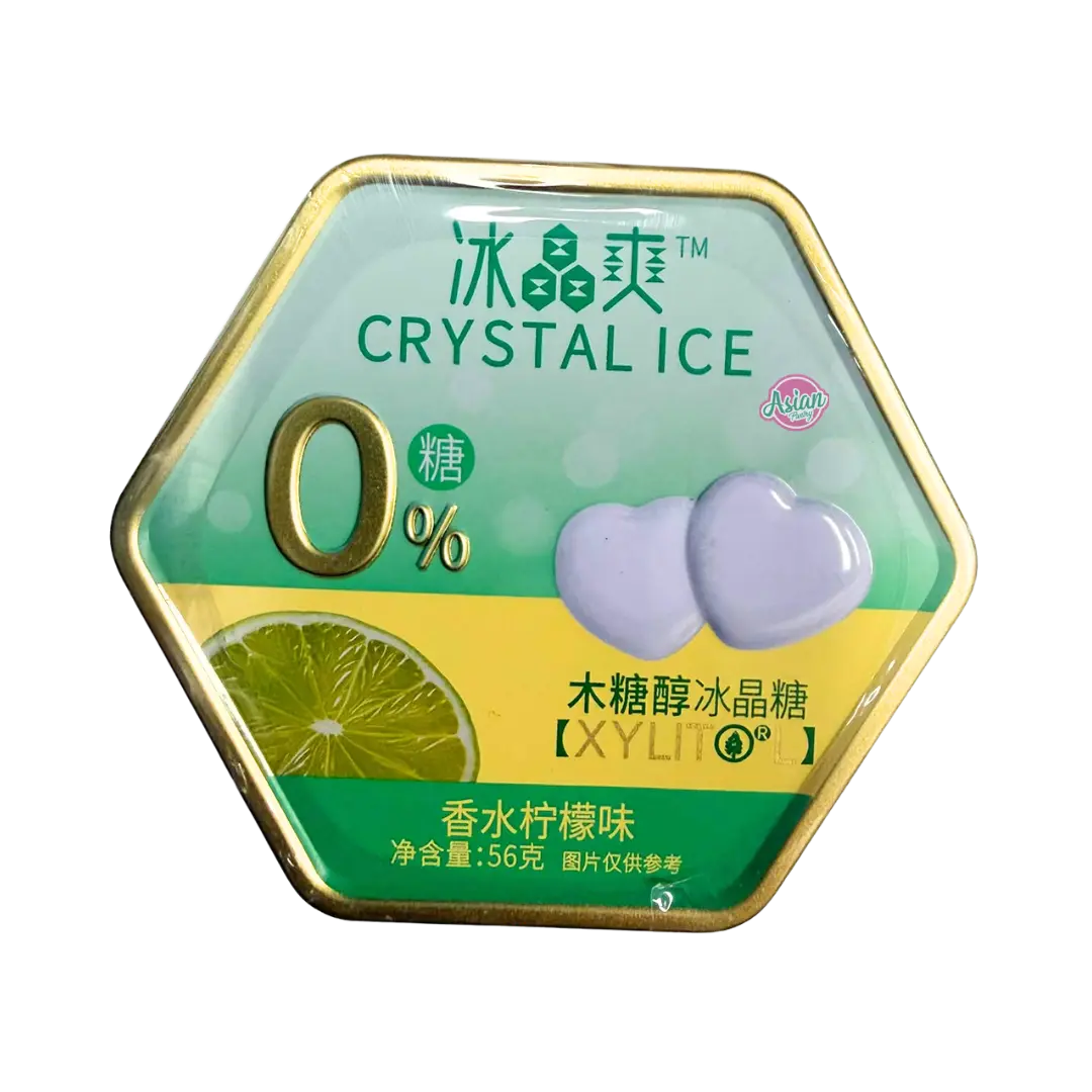 Ice Crystal Candy in Tin Perfume Lemon Flavour 56g (BBD: 19/04/2027)
