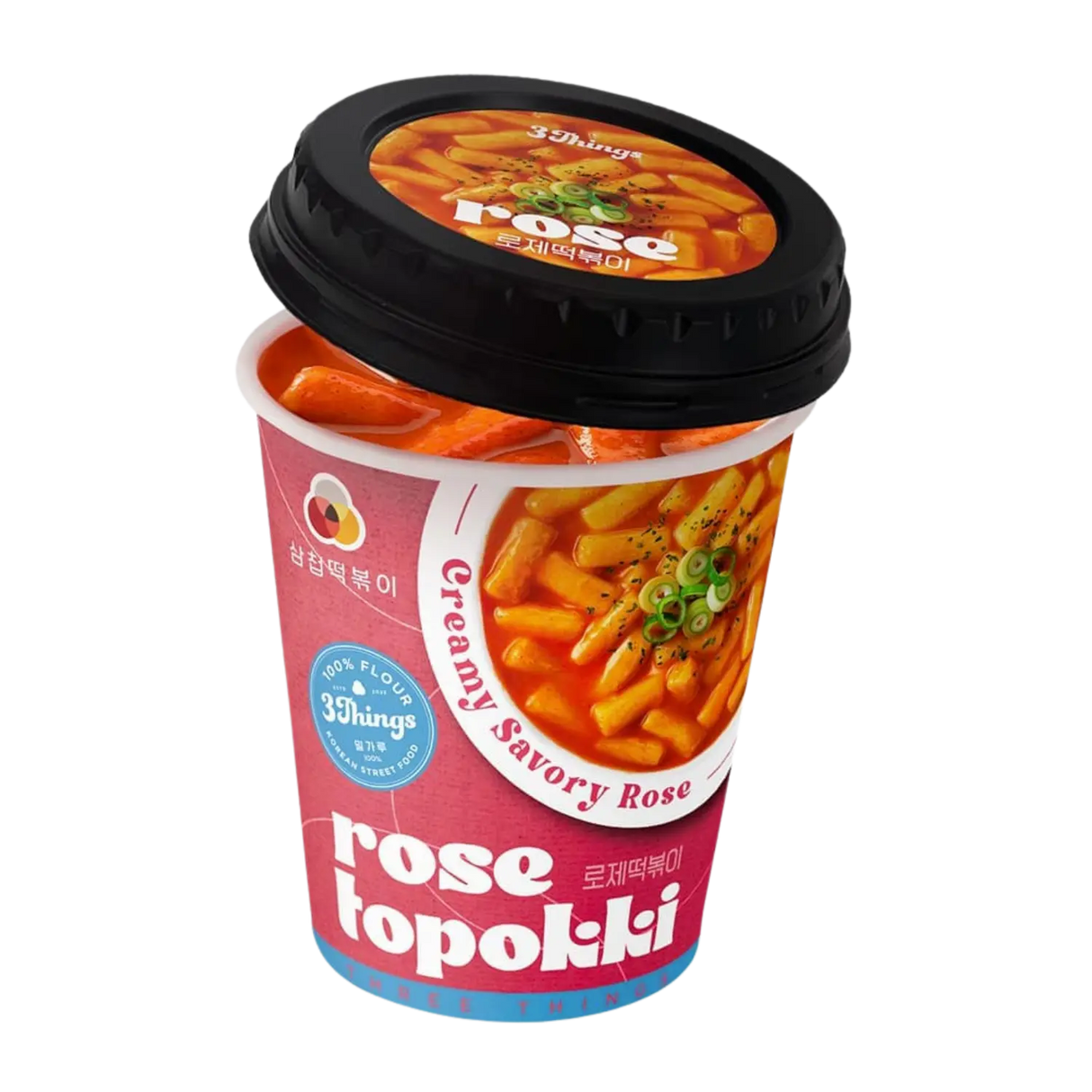 3Things 三陟辣炒年糕奶油玫瑰味 145g