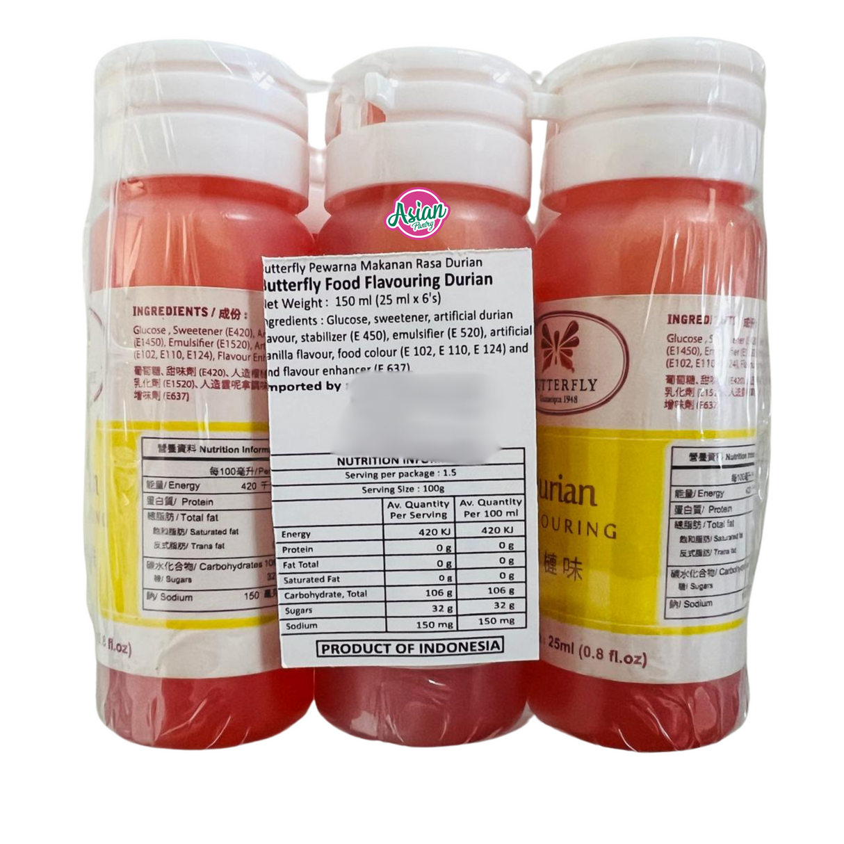 Koepoe Koepoe Durian Flavour 25ml (BBD: 04/07/2025) - Back
