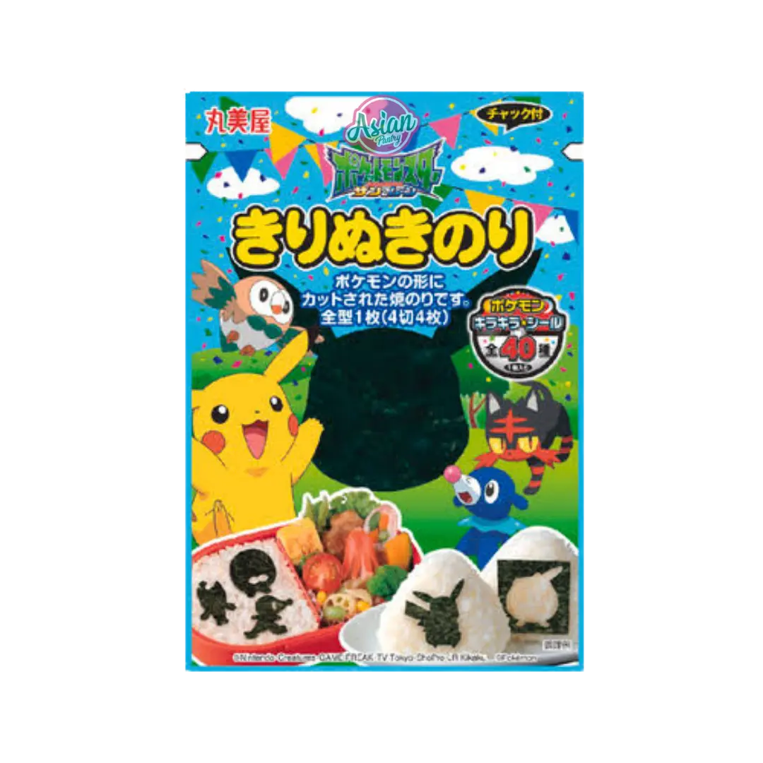 Marumiya Pokémon Cut-Out Nori 3g (4 Sheets)