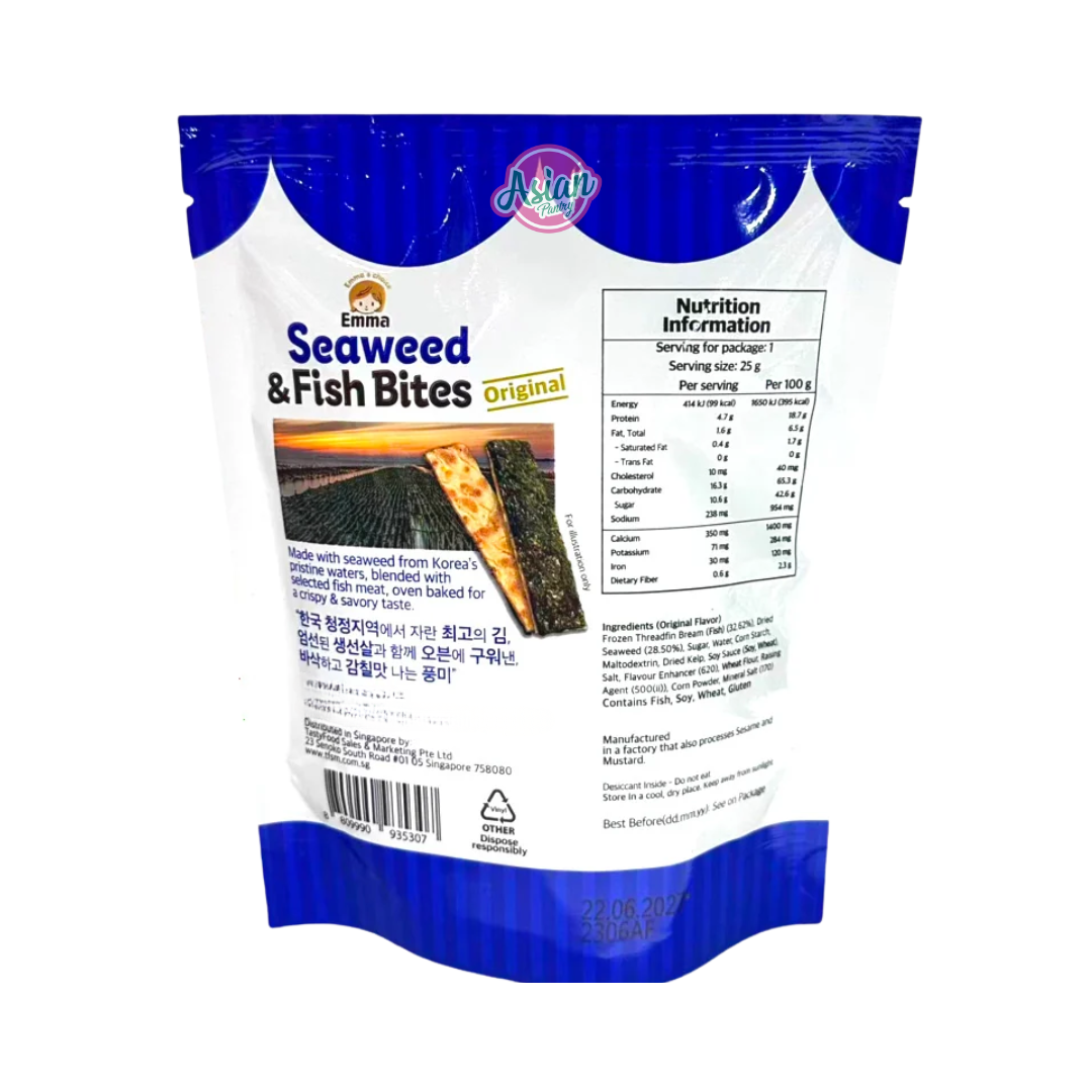 Emma Seaweed & Fish Bites Oven-baked Original 25g