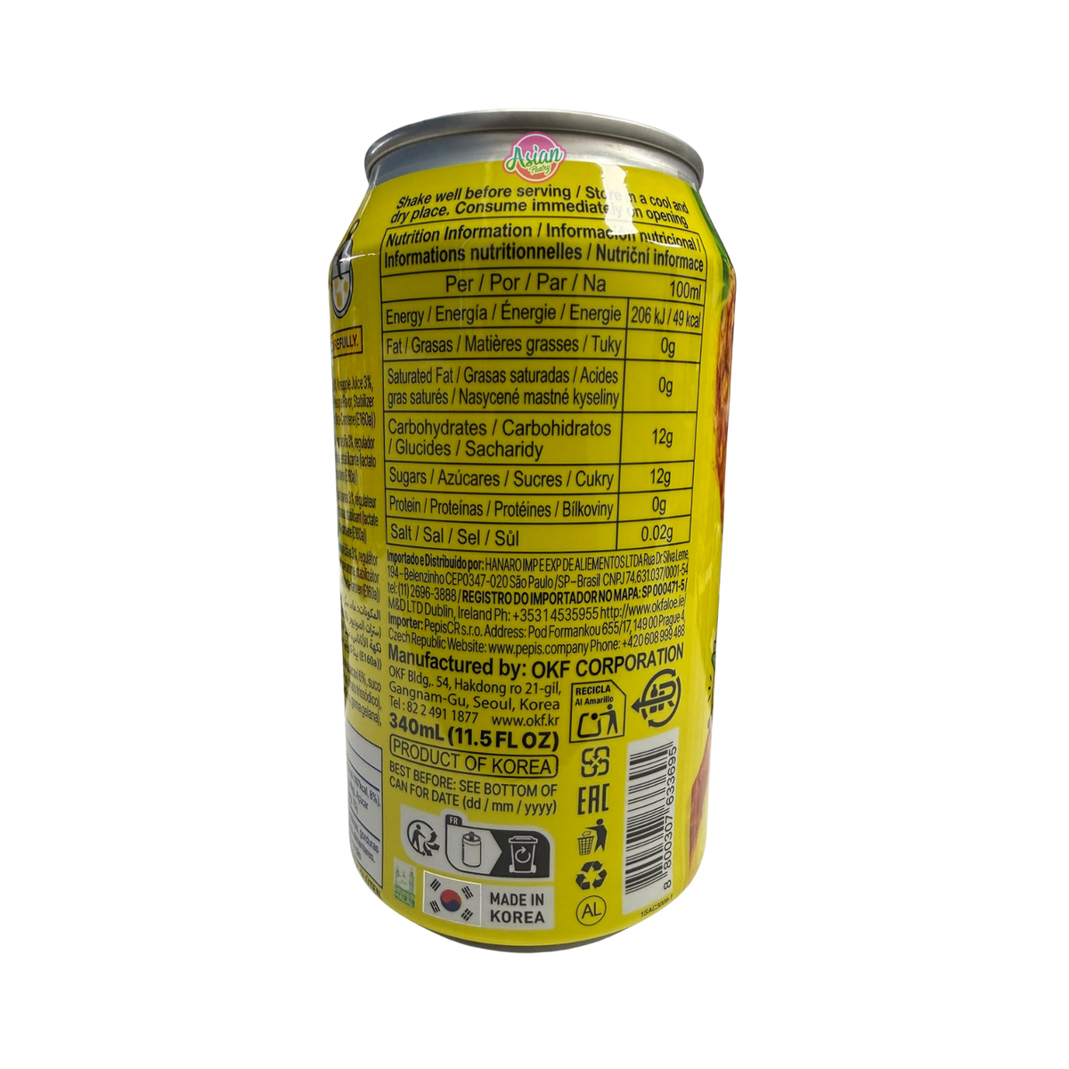 OKF Big Ball Pineapple Drink 340ml