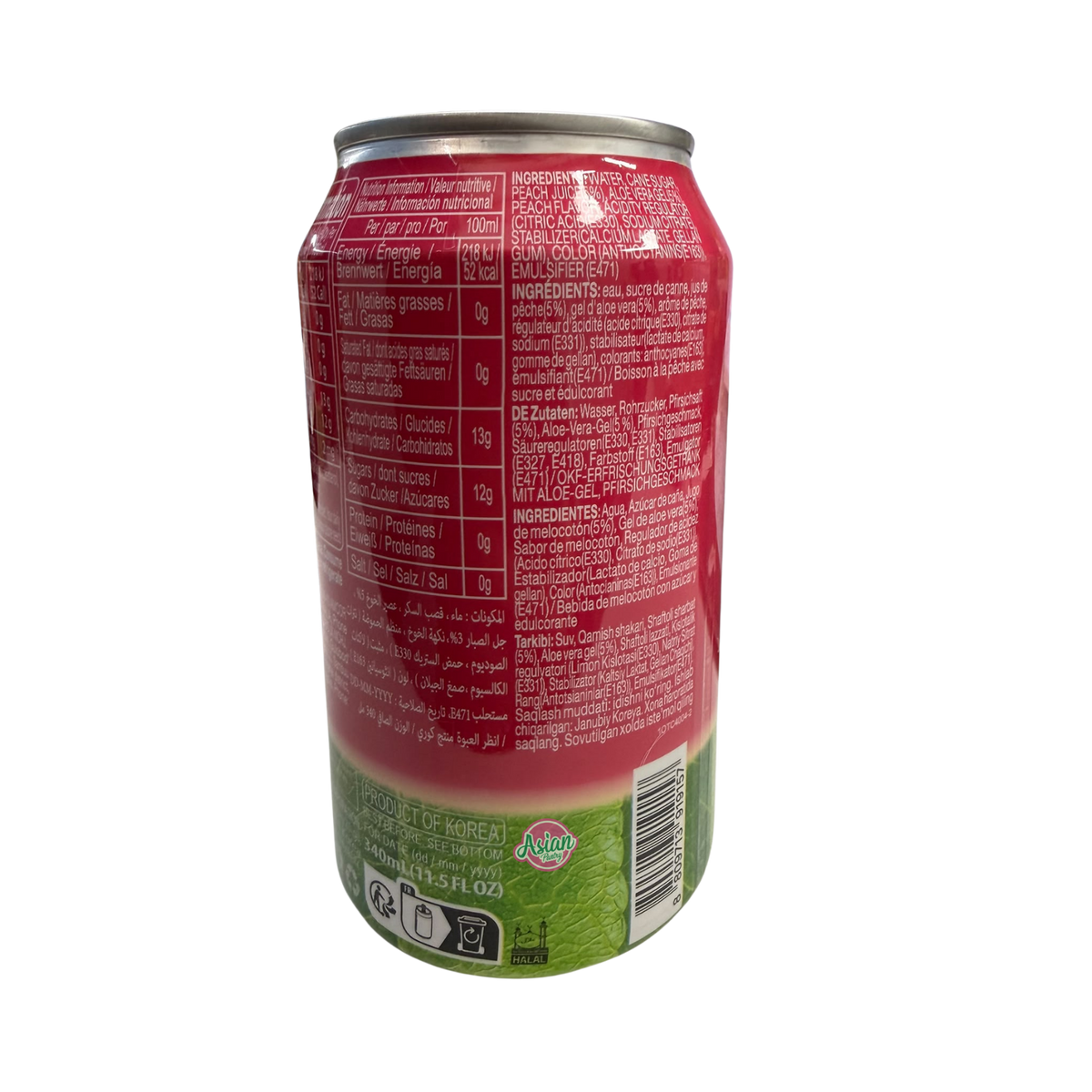 OKF Peach Drink with Aloe Vera 340ml