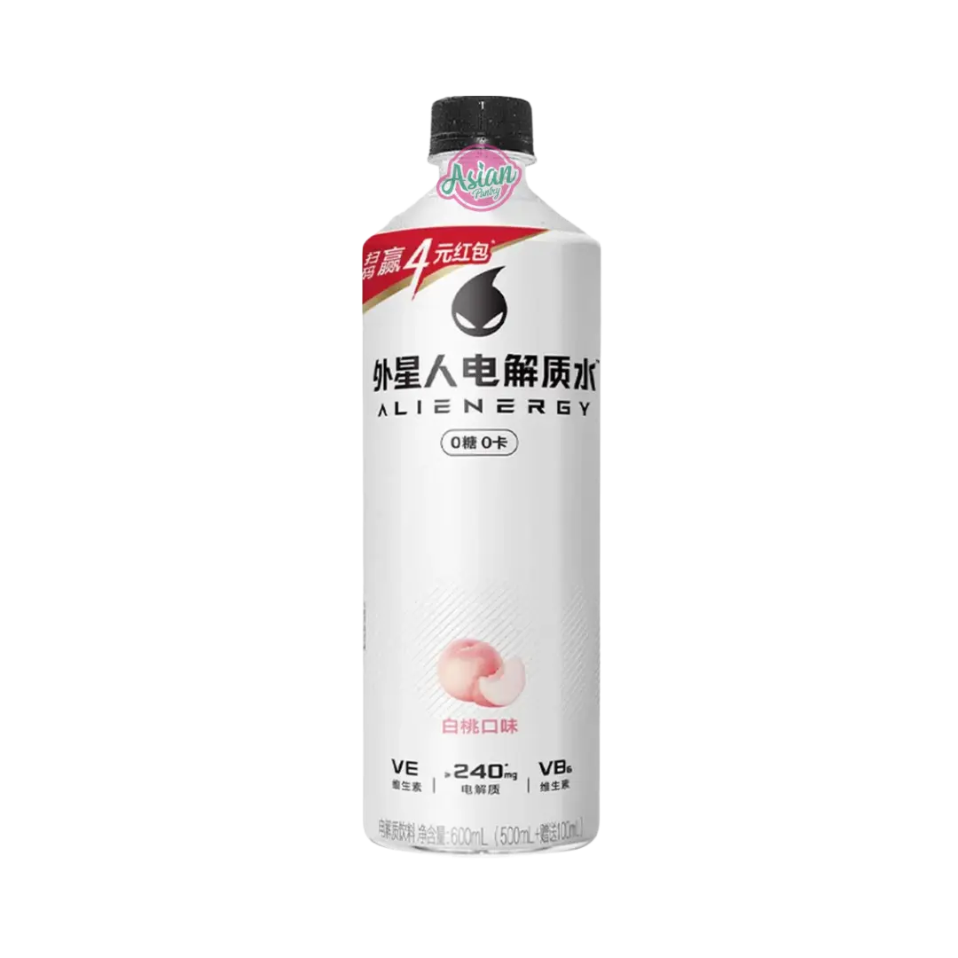 Genki Forest Alienergy White Peach Electrolyte Water 600ml