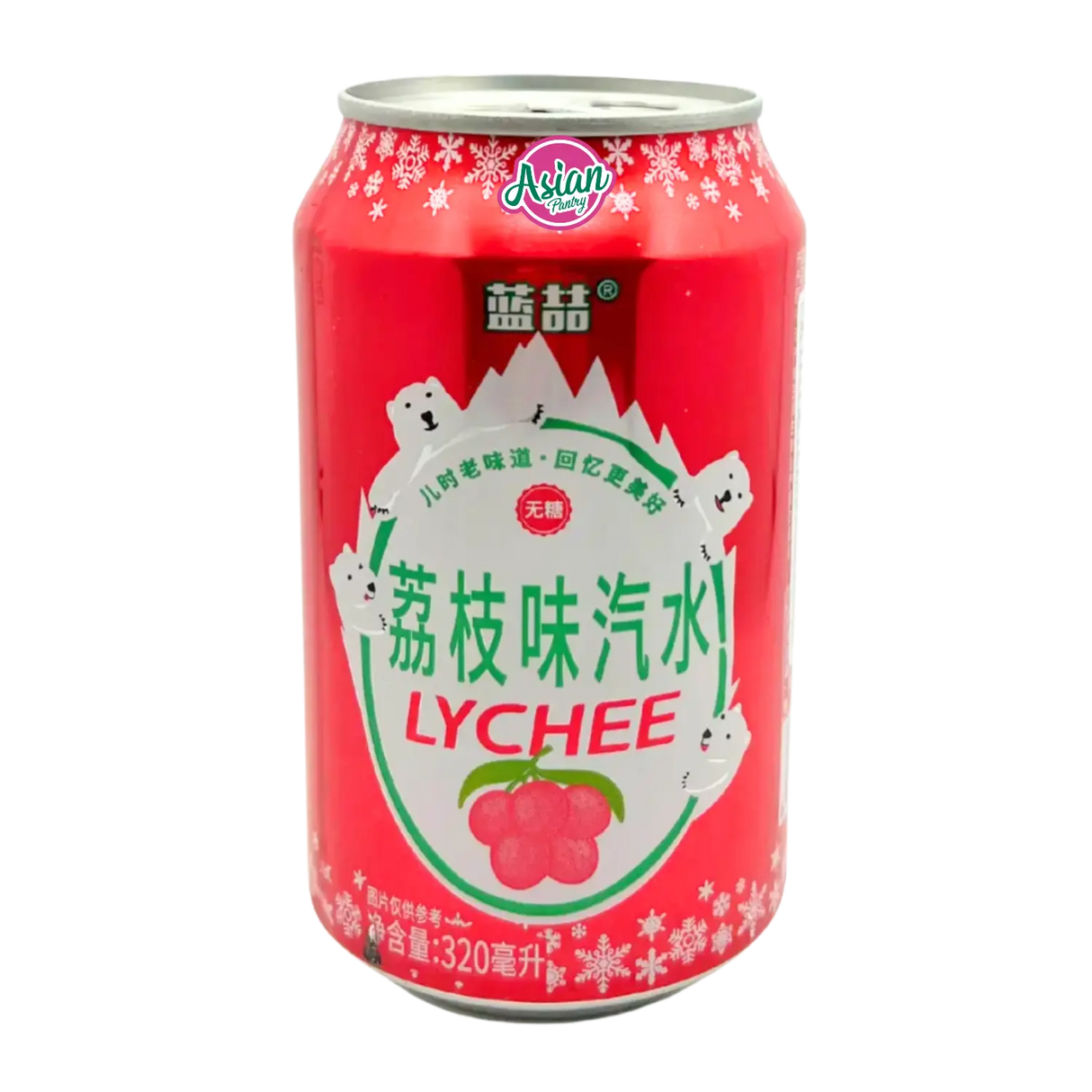 Lanzhe Lychee Flavoured Soda 320ml