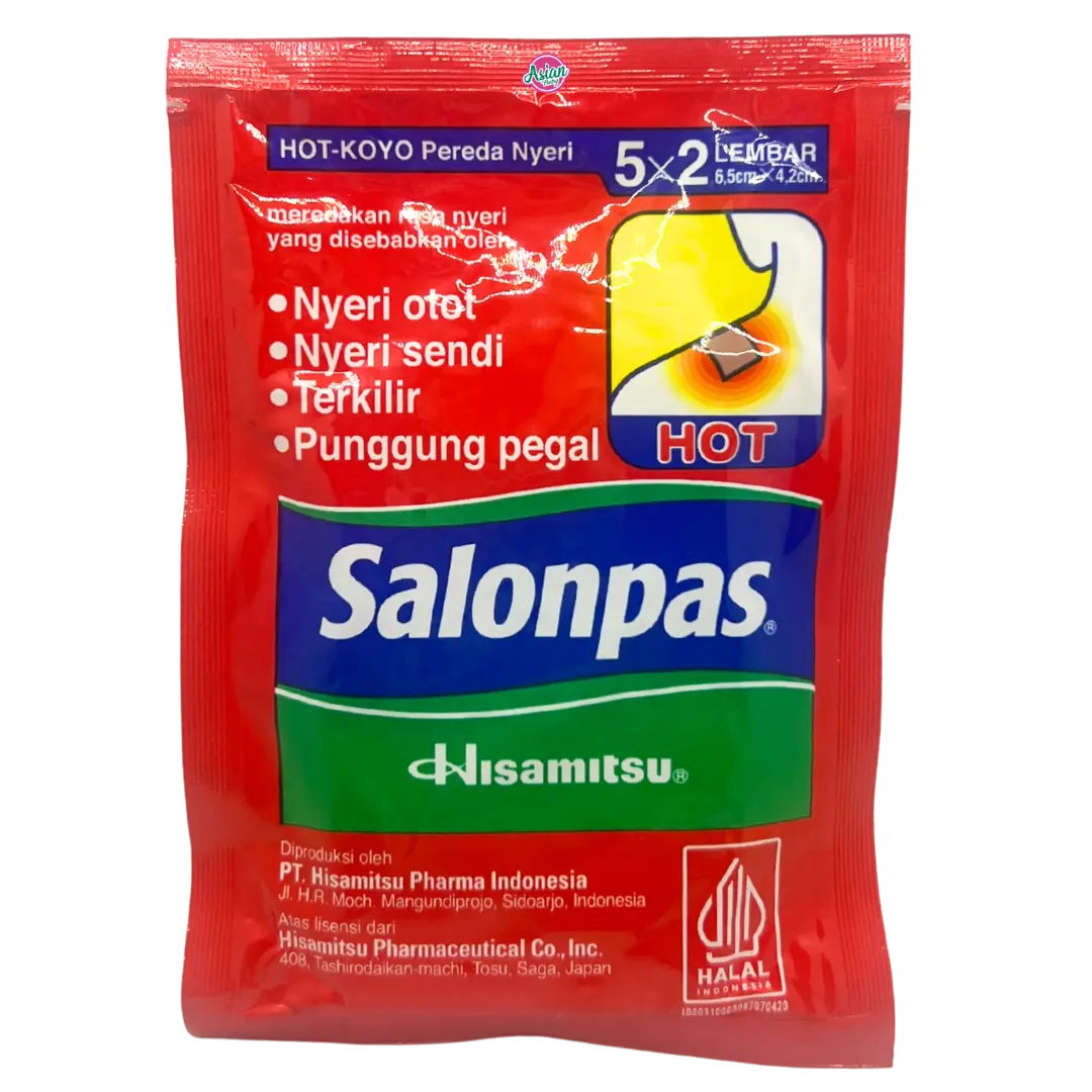 Salonpas Analgesic Patch/Plaster - HOT (10 Patches)