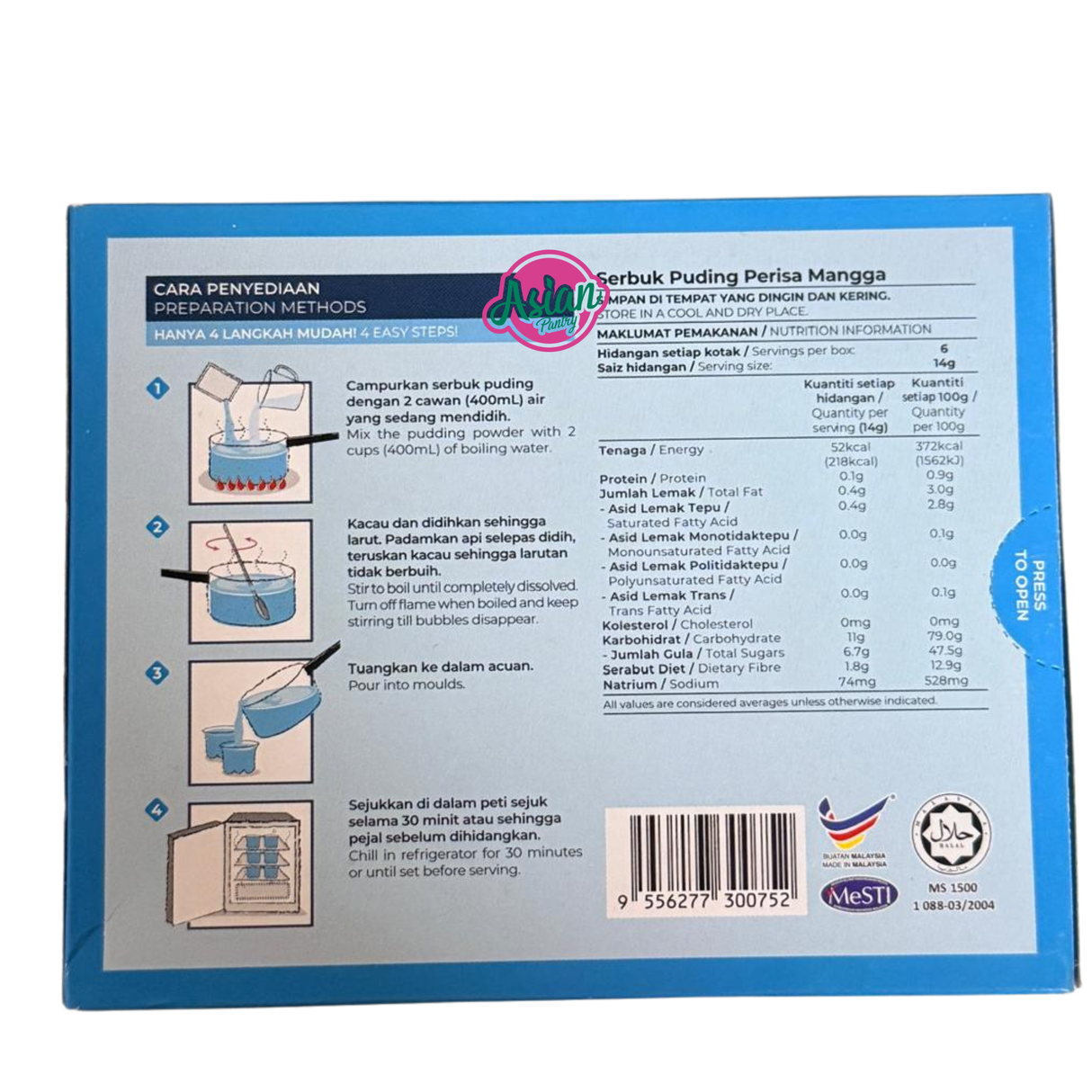 Nona Pudding Powder (Mango Flavour) 85g