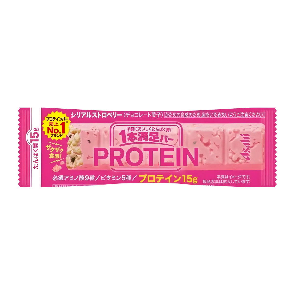Asahi Ippon Manzoku Protein Bar Strawberry 43g