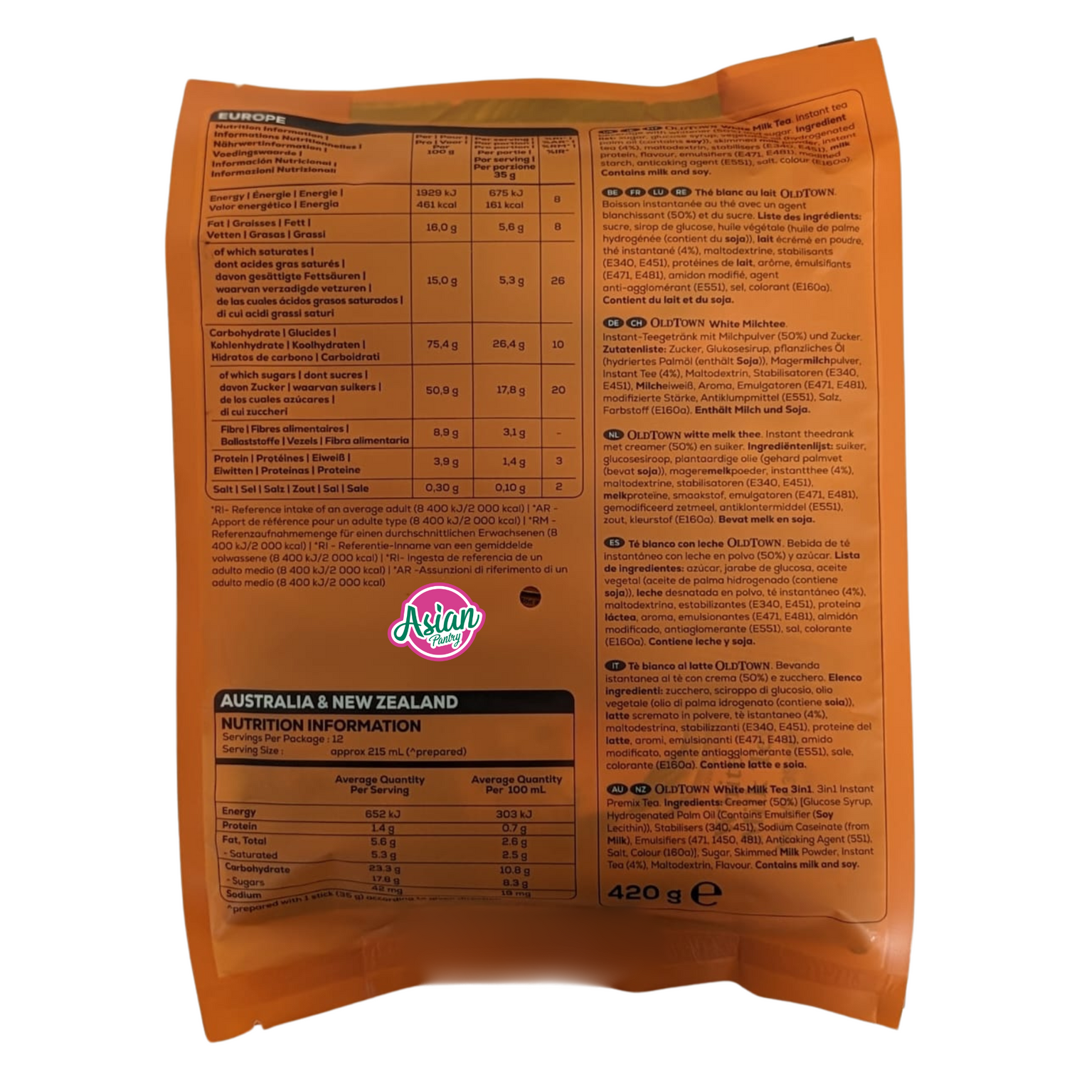 Campuran Teh Susu Putih Old Town 420g