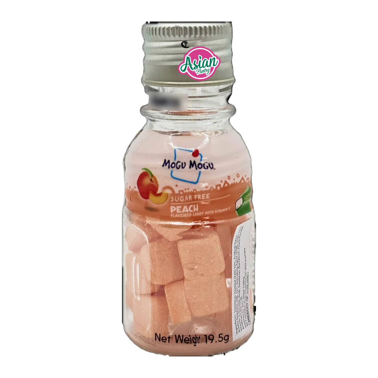 Mogu Mogu Peach Candy (Sugar Free) 20g