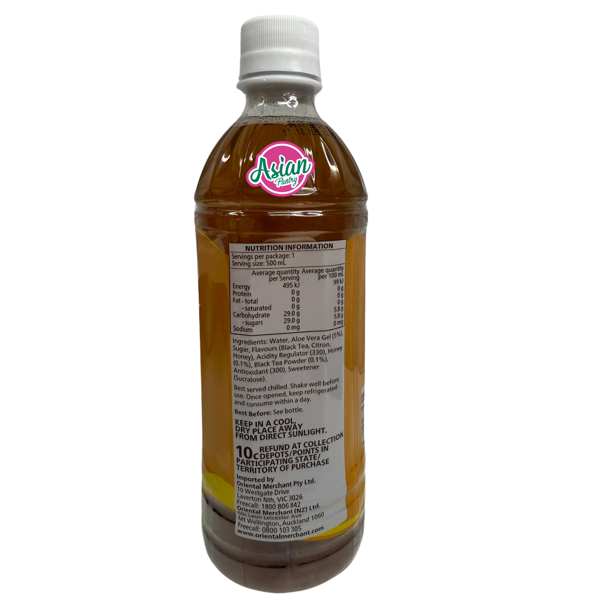 Yoosh Aloe Vera Tea Honey Citron 500ml