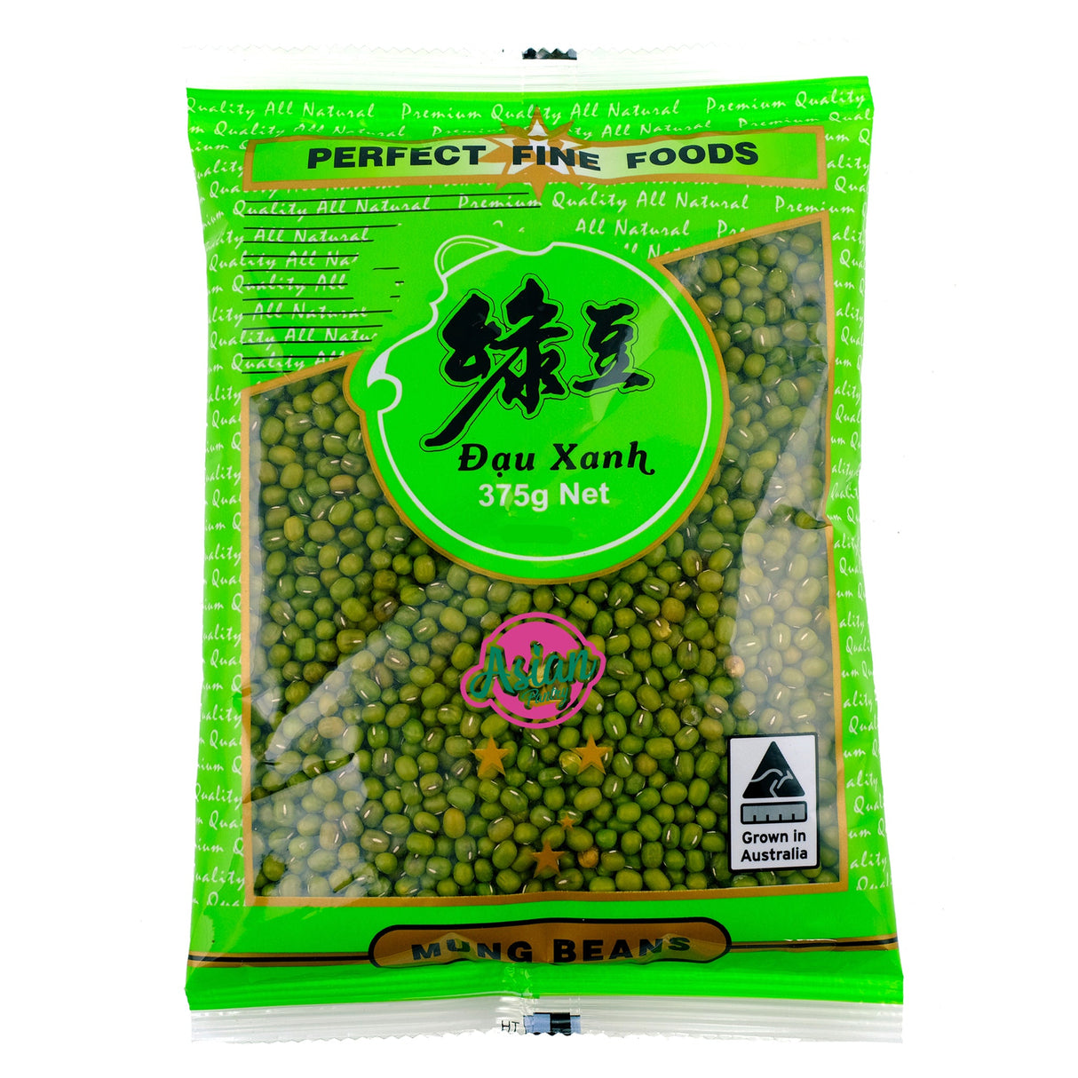 Perfect Fine Foods Whole Mung Beans 375g Front