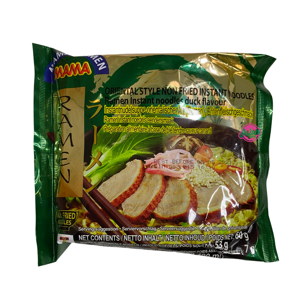 Mama Ramen Duck Flavour 60g - Back