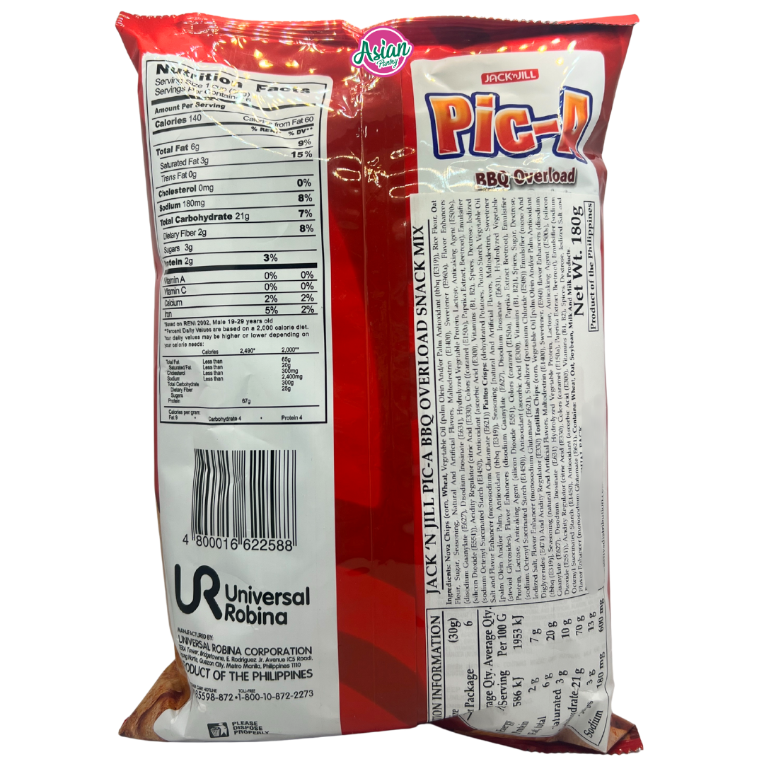 Jack&Jill Pic-A BBQ Overload Snack Mix 180g (BBD: 12/12/2025)