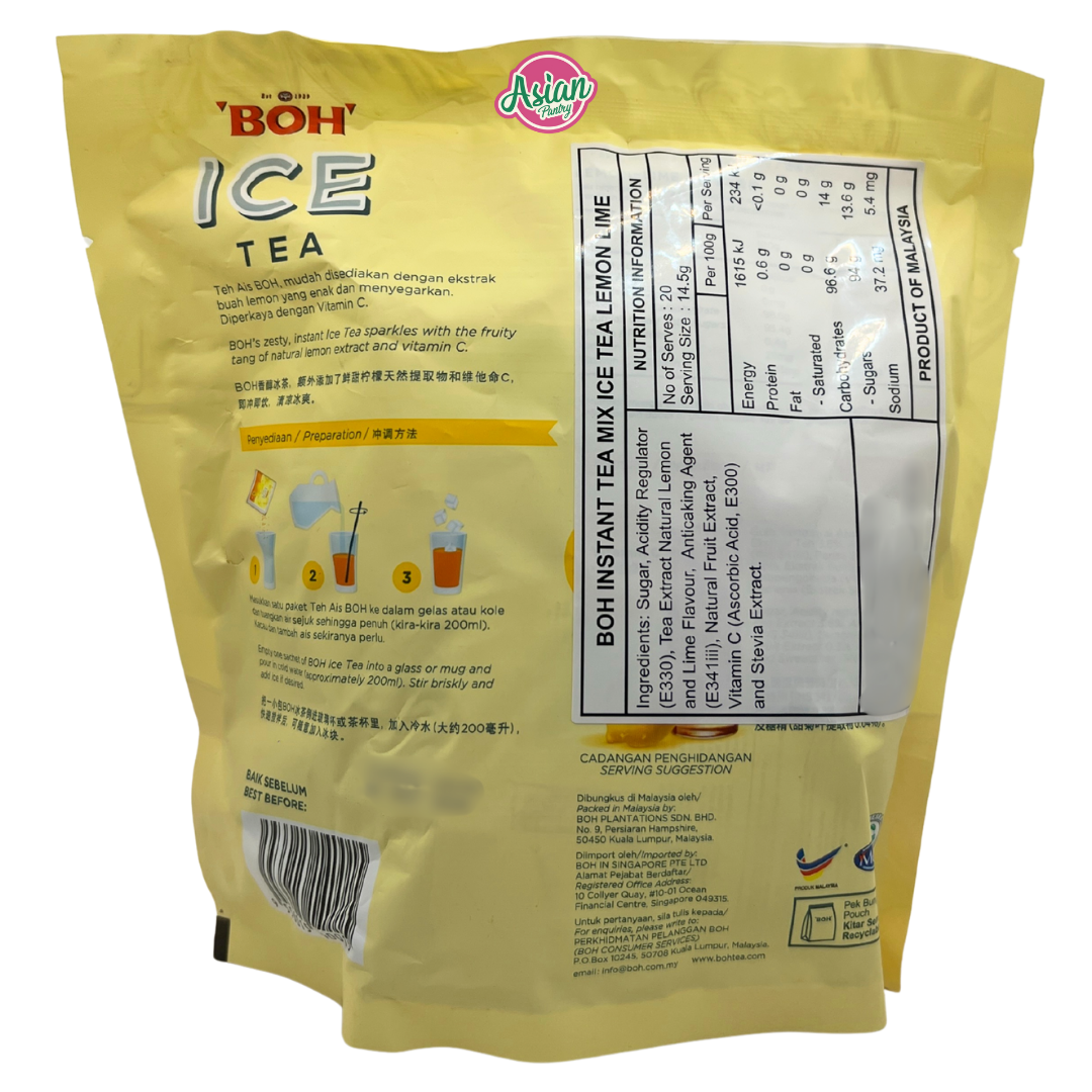 Boh Ice Tea - Lemon Lime 290g