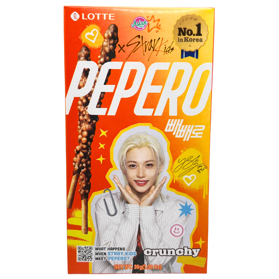 Lotte Pepero Stray Kids Crunchy 39g (Random Member)