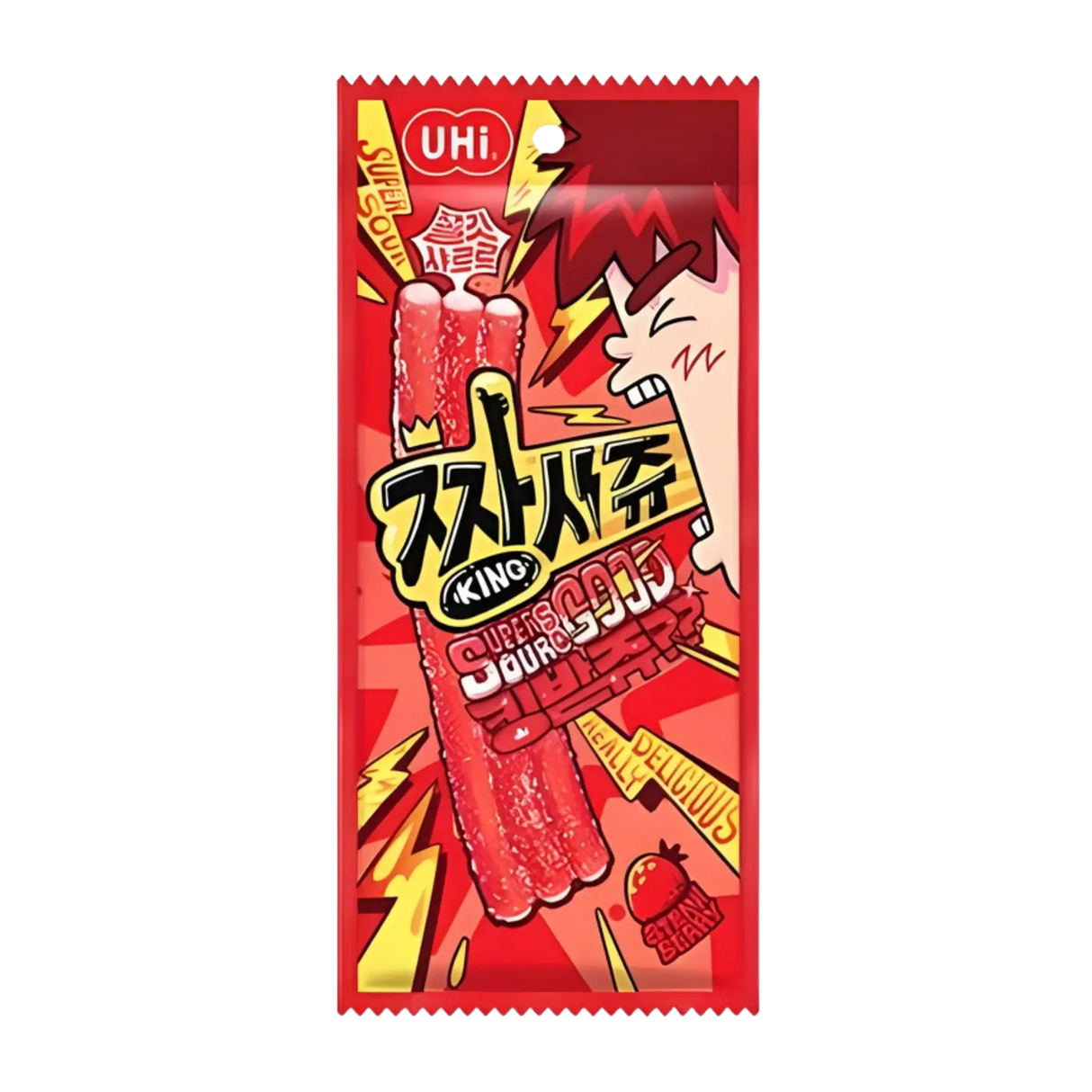 Ozzy Super Sour Strip Jelly Strawberry 40g